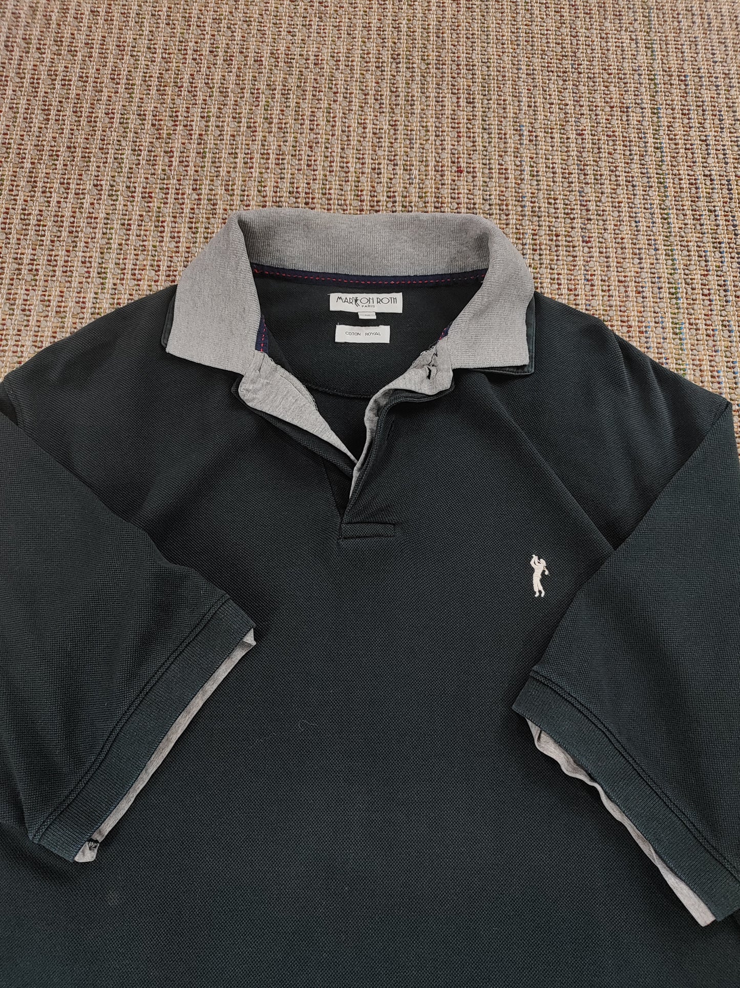 90S DOUBLE LAYER POLO SHIRT (L)