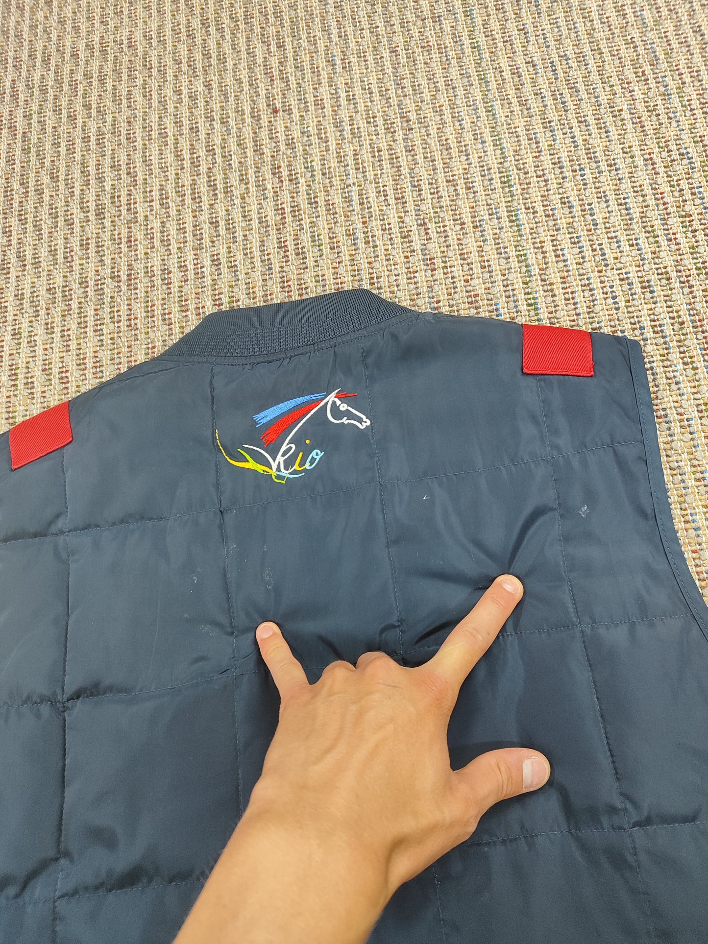 VINTAGE FRENCH PUFFER GILET (M)
