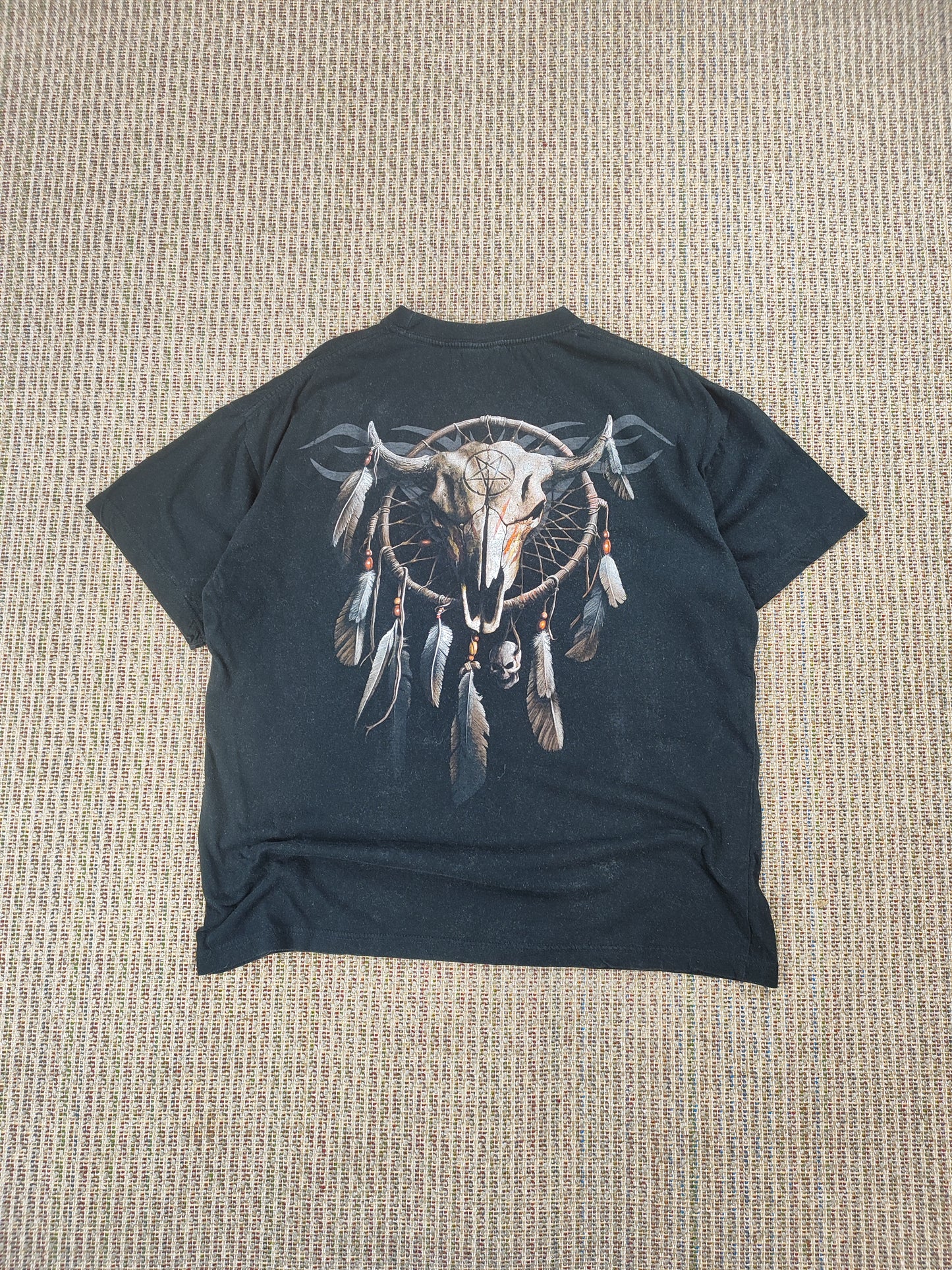 90S SPIRAL GRUNGE SKELETON TEE (XL)