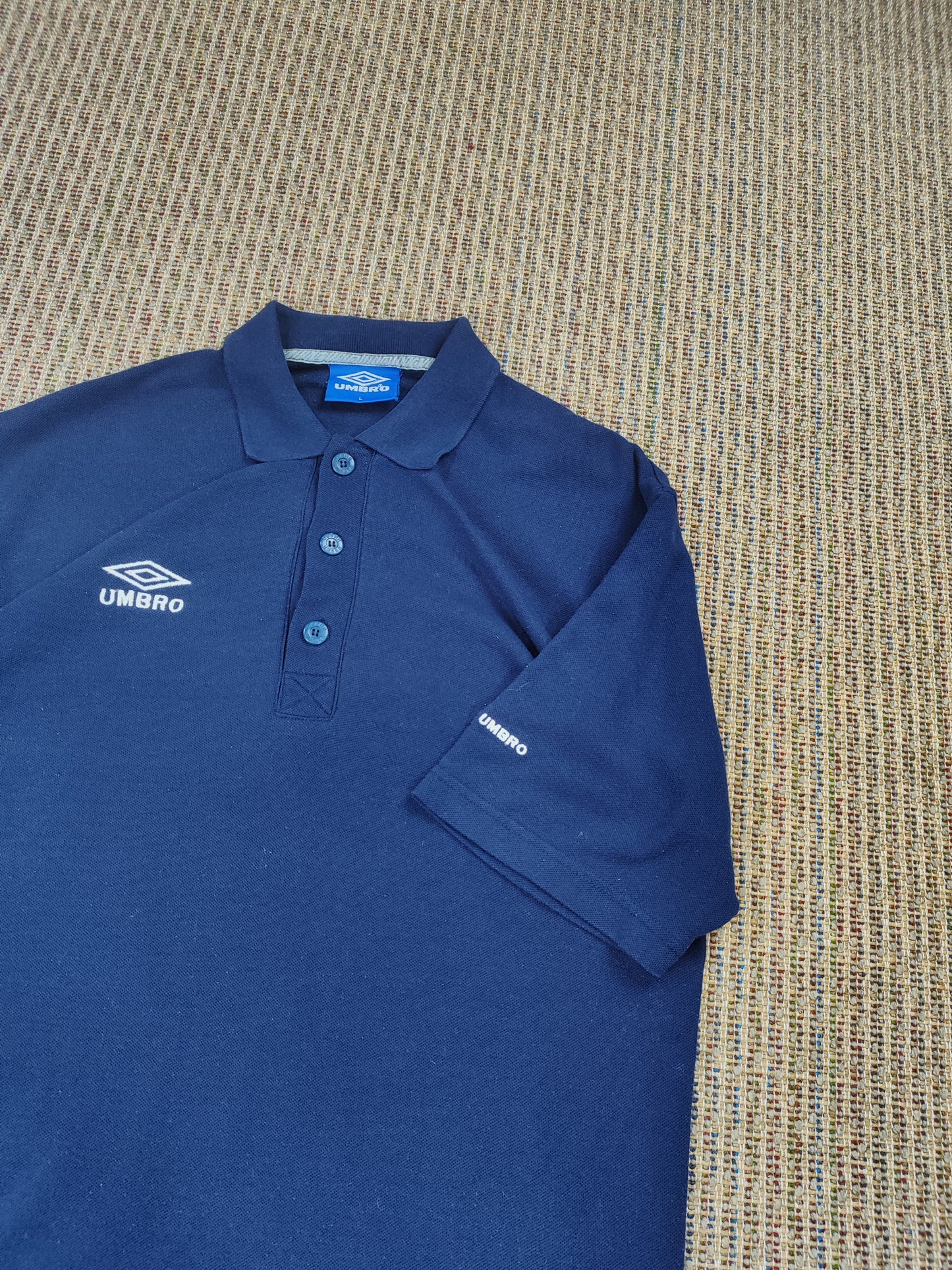 90S UMBRO ESSENTIAL POLO SHIRT (L)