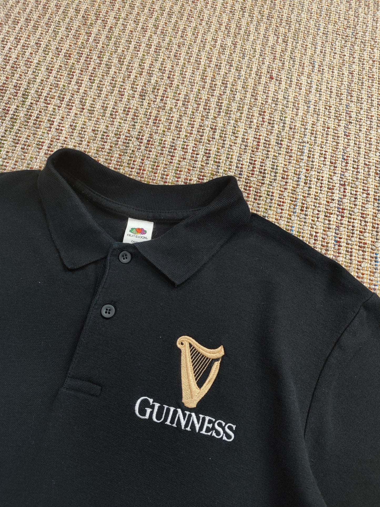GUINNESS EMBROIDERED POLO SHIRT (S)