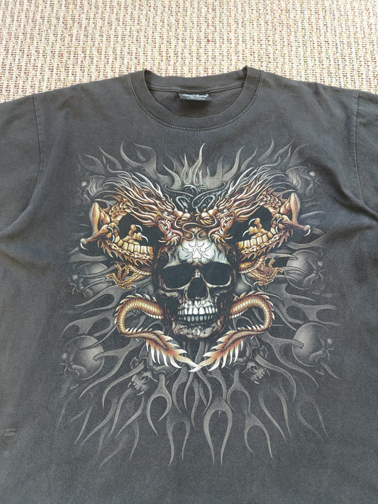 Y2K ROOK CHANG SKULL TEE (L)