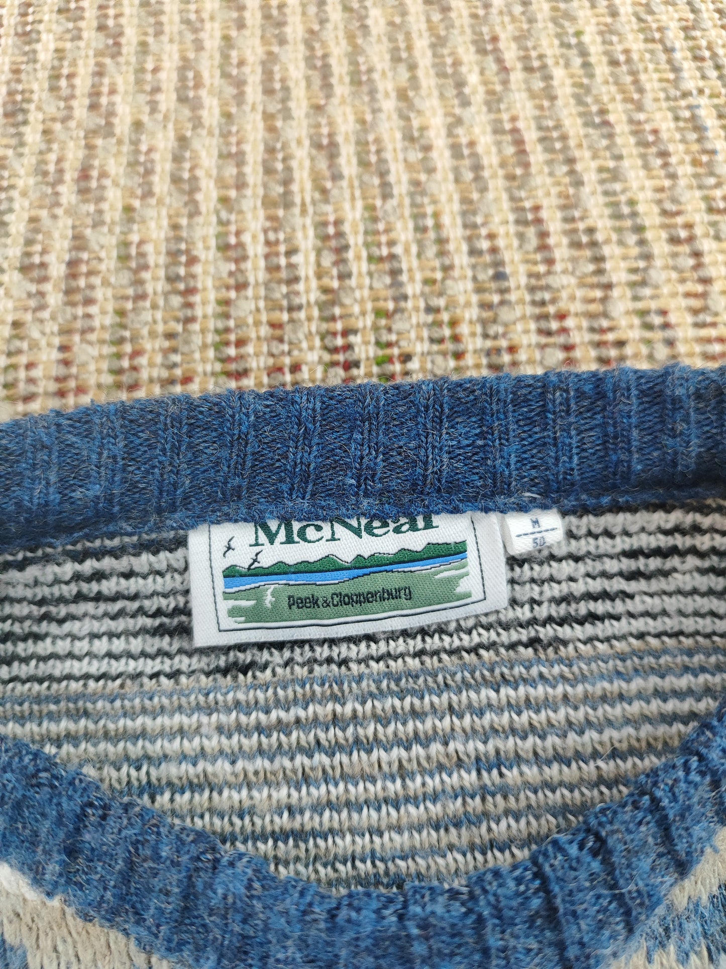 90S GRANDAD KNIT JUMPER (L)