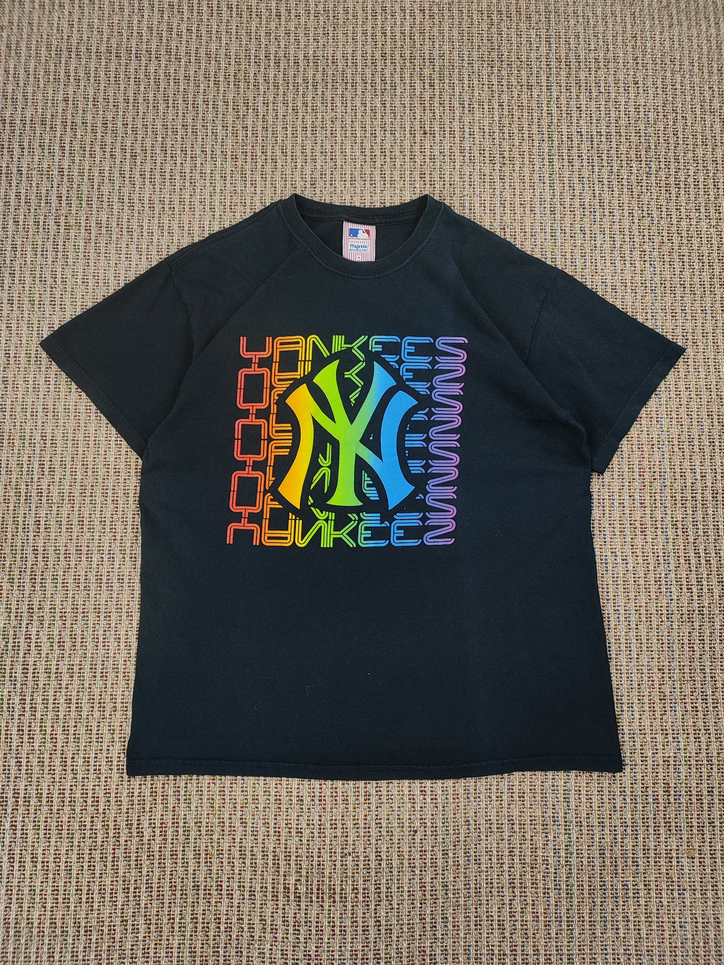 VINTAGE YANKEES GRAPHIC LOGO T-SHIRT (M)