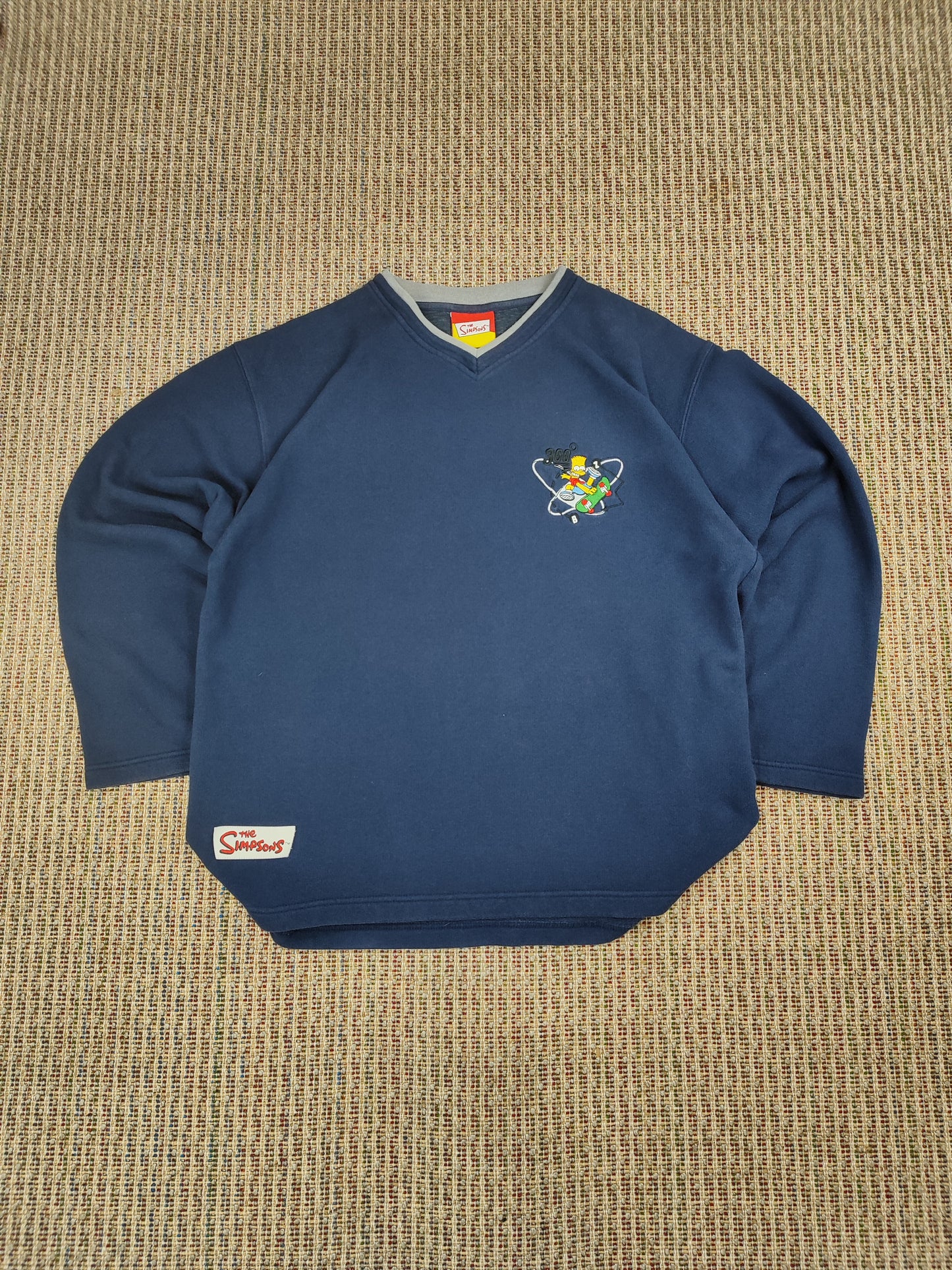 VINTAGE THE SIMPSONS 2001 BART SKATE SWEATSHIRT (S)