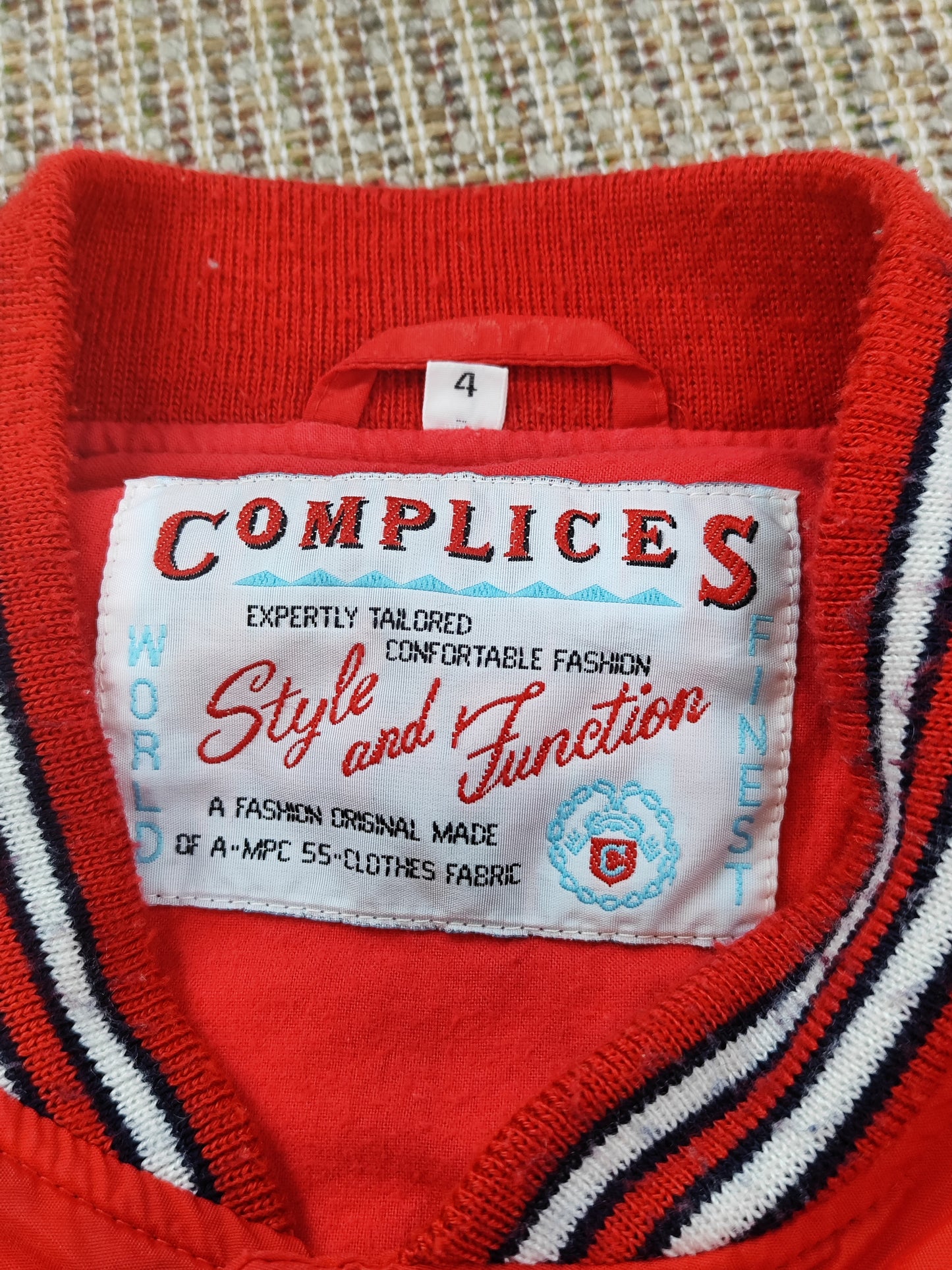 80S AMERICAN VARSITY JACKET (L)