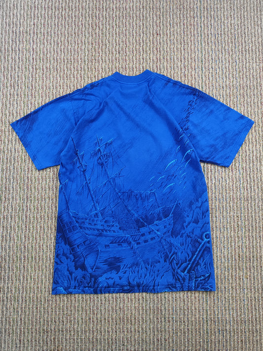 90S ALL-OVER-PRINT DISNEY TEE (L)