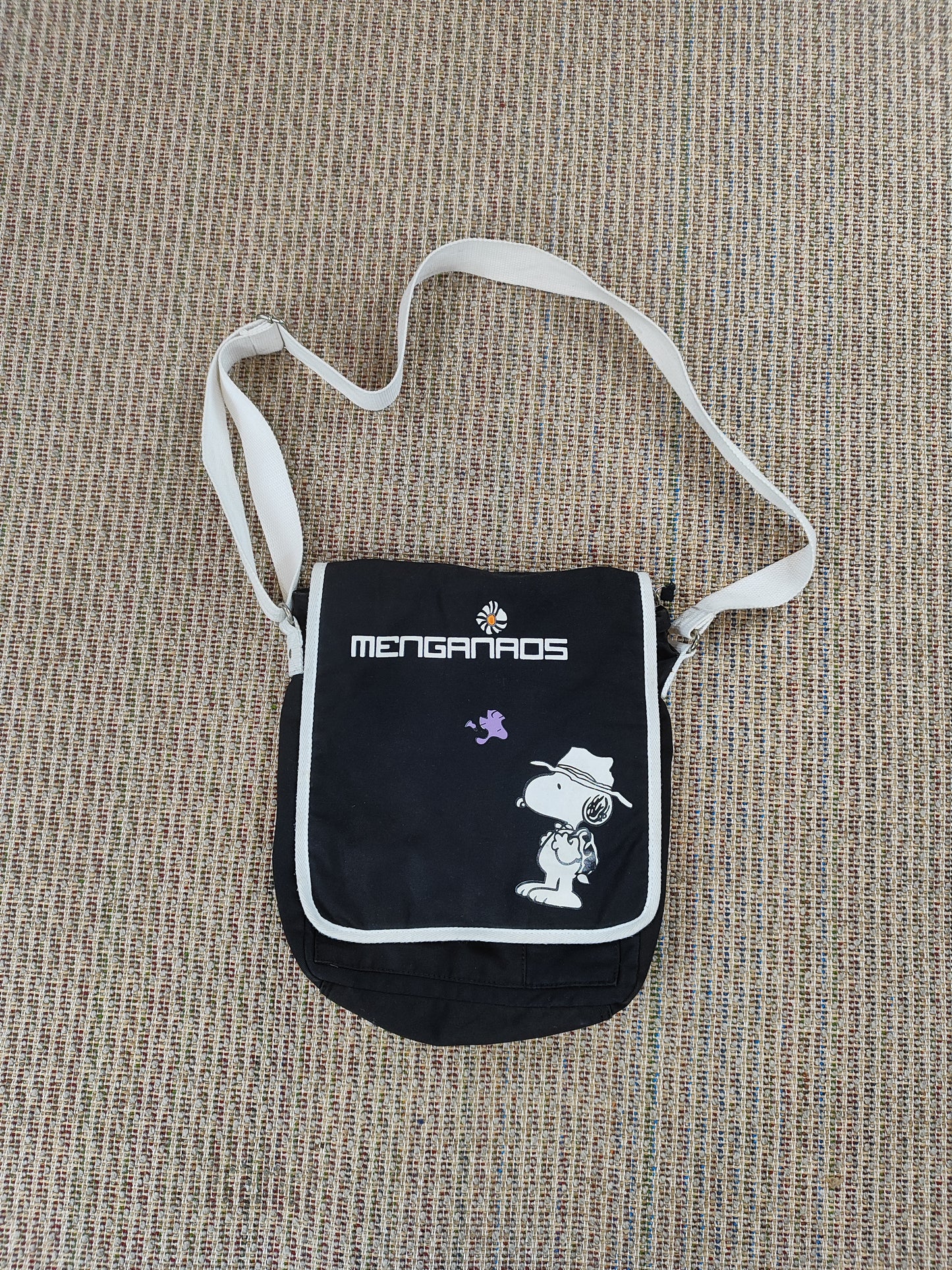 VINTAGE PEANUTS SNOOPY MESSENGER BAG (ONE SIZE)