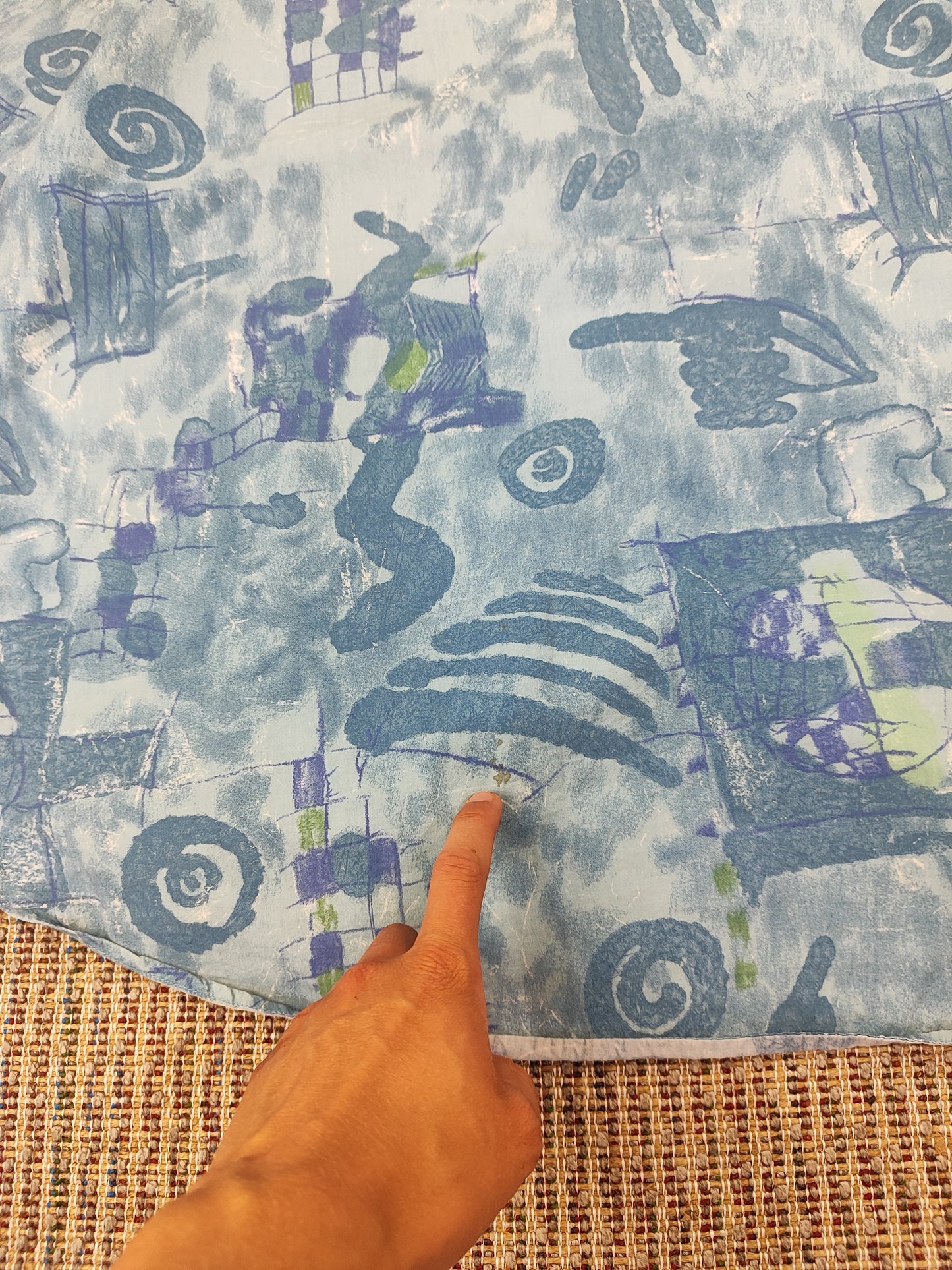 90S VINTAGE PATTERN SHIRT (XL)