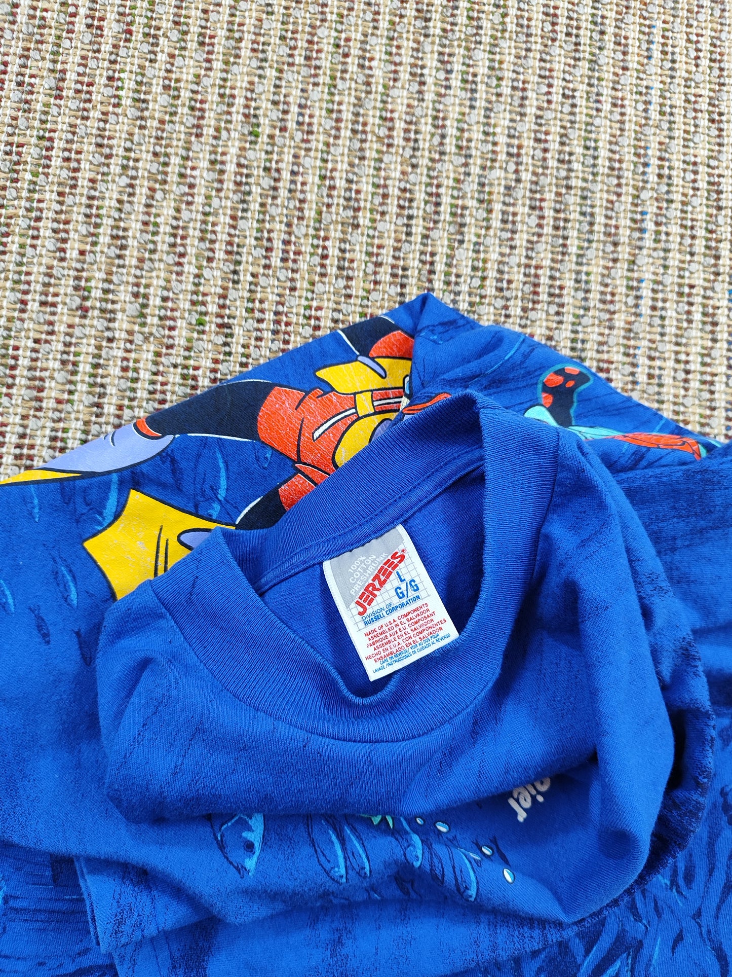 90S ALL-OVER-PRINT DISNEY TEE (L)