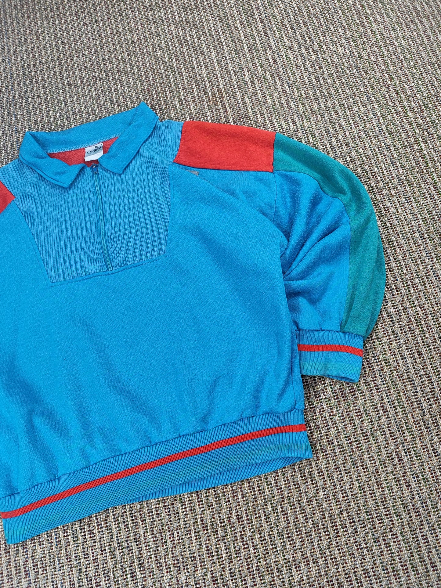 VINTAGE PUMA COLLARED SWEATSHIRT (L)