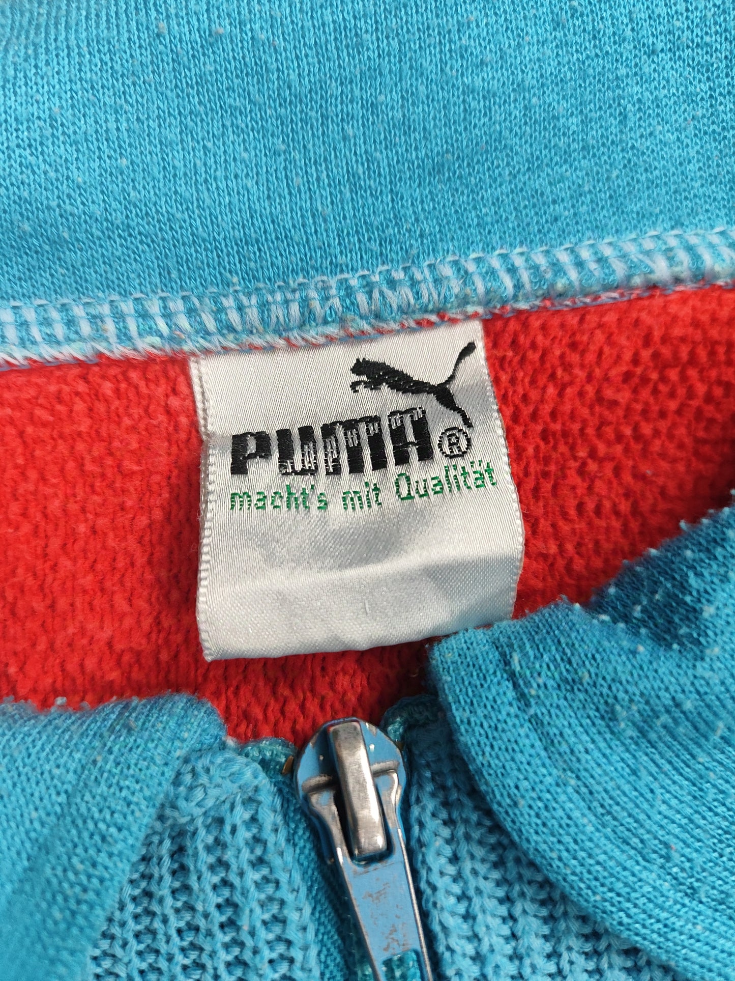 VINTAGE PUMA COLLARED SWEATSHIRT (L)