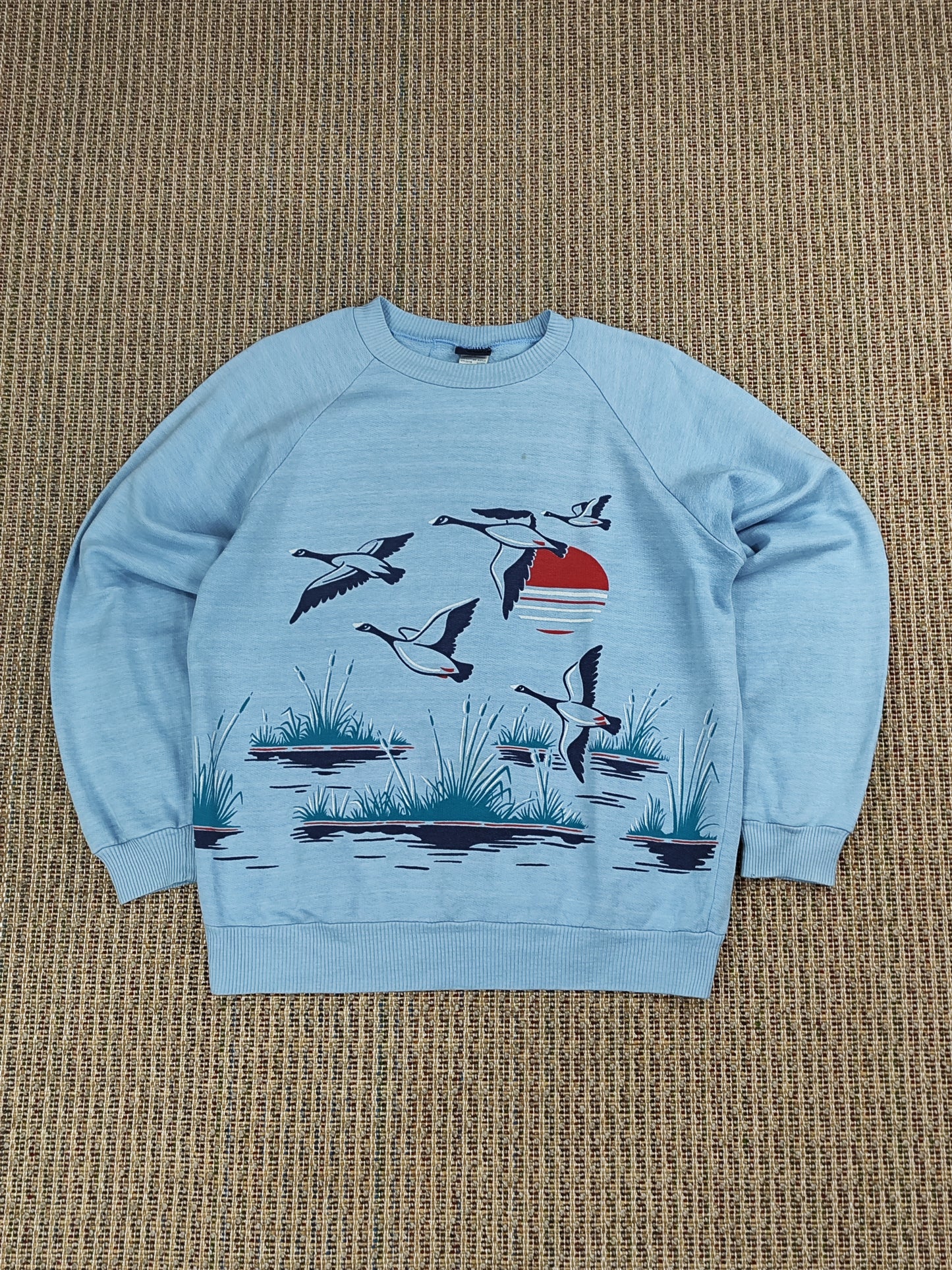 VINTAGE SWANS GRAPHIC SWEATSHIRT (WOMEN'S M)