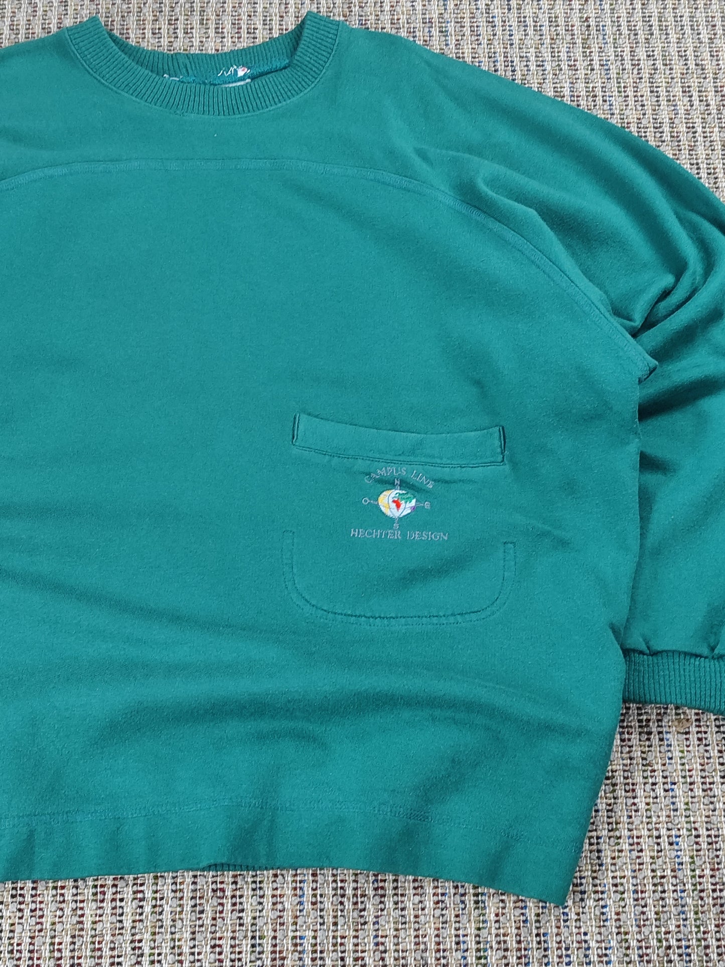 VINTAGE 80S TURQOISE SWEATSHIRT (L)