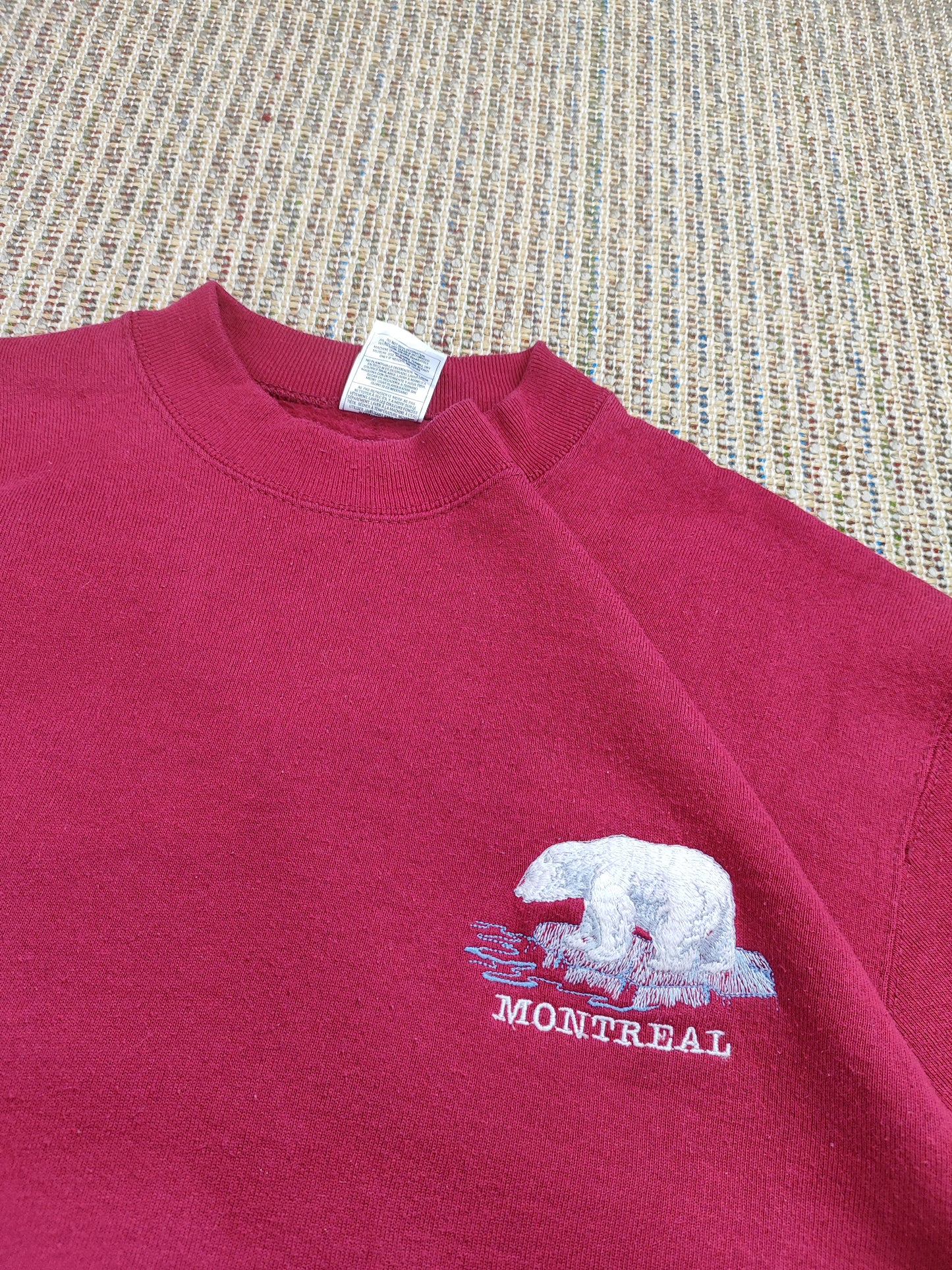 VINTAGE MONTREAL EMBROIDERED SWEATSHIRT (S)