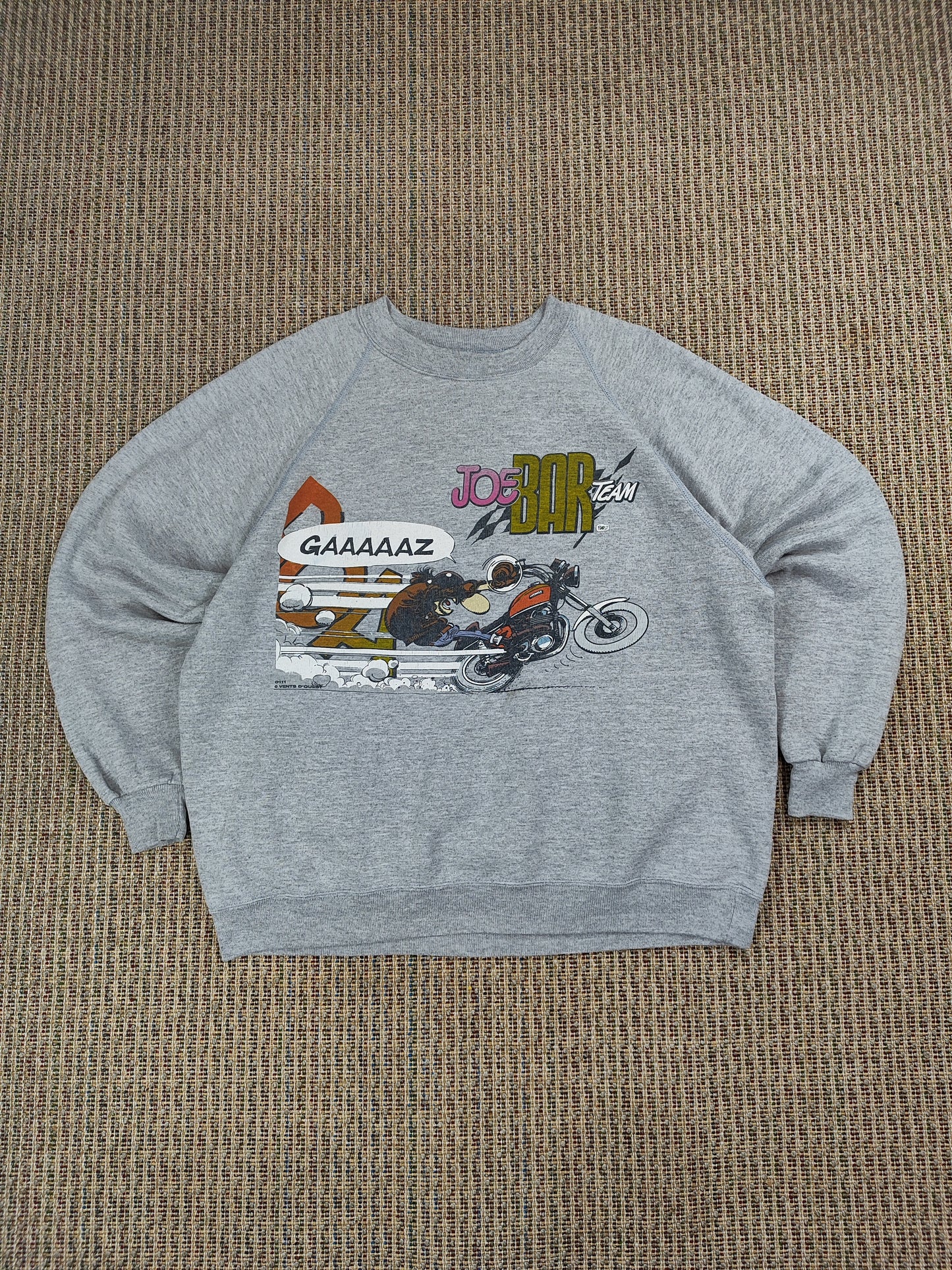 VINTAGE GRAPHIC BIKER SWEATSHIRT (XL)