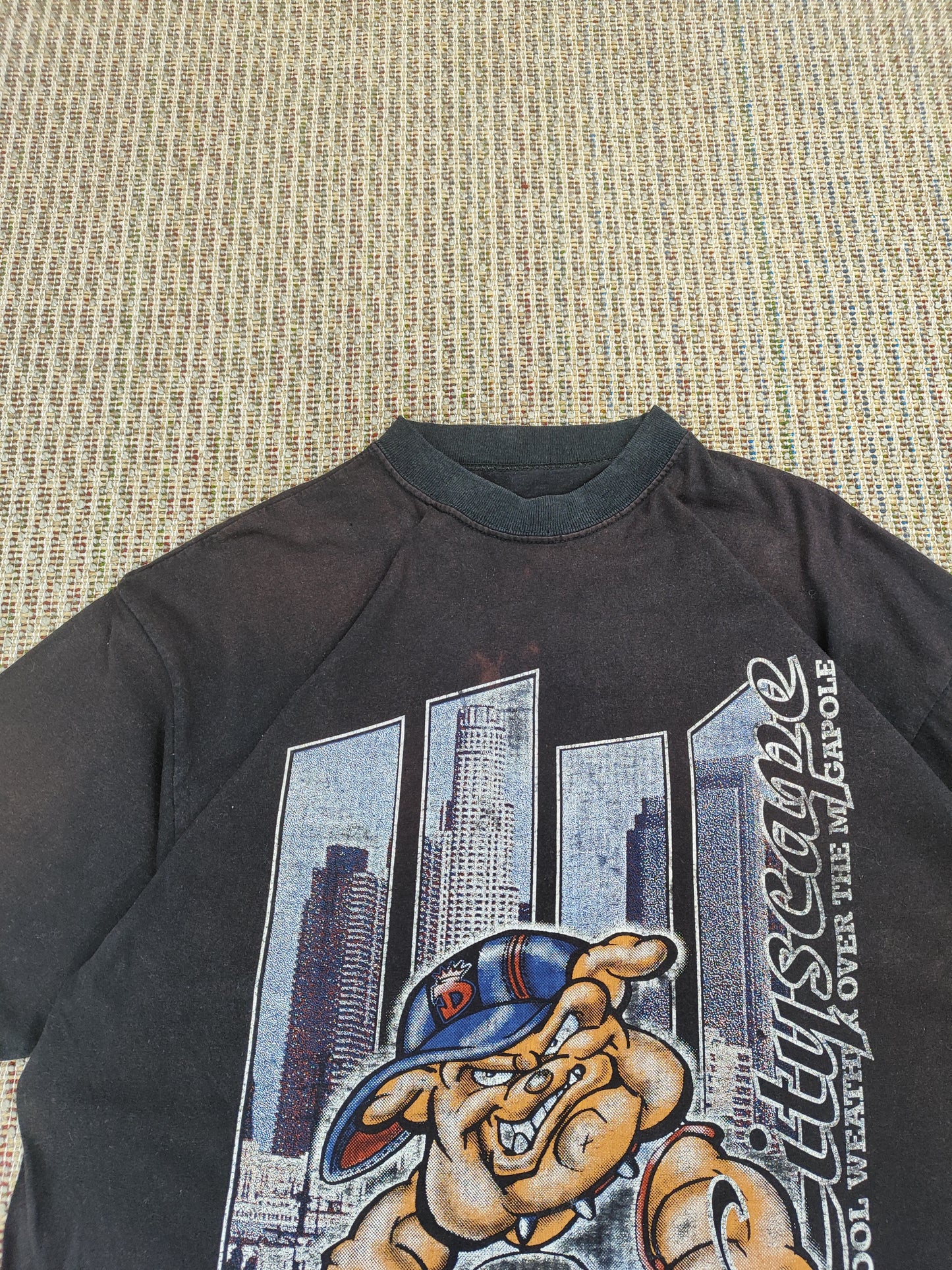 90S AMERICAN BULLDOG GRAPHIC T-SHIRT (L)