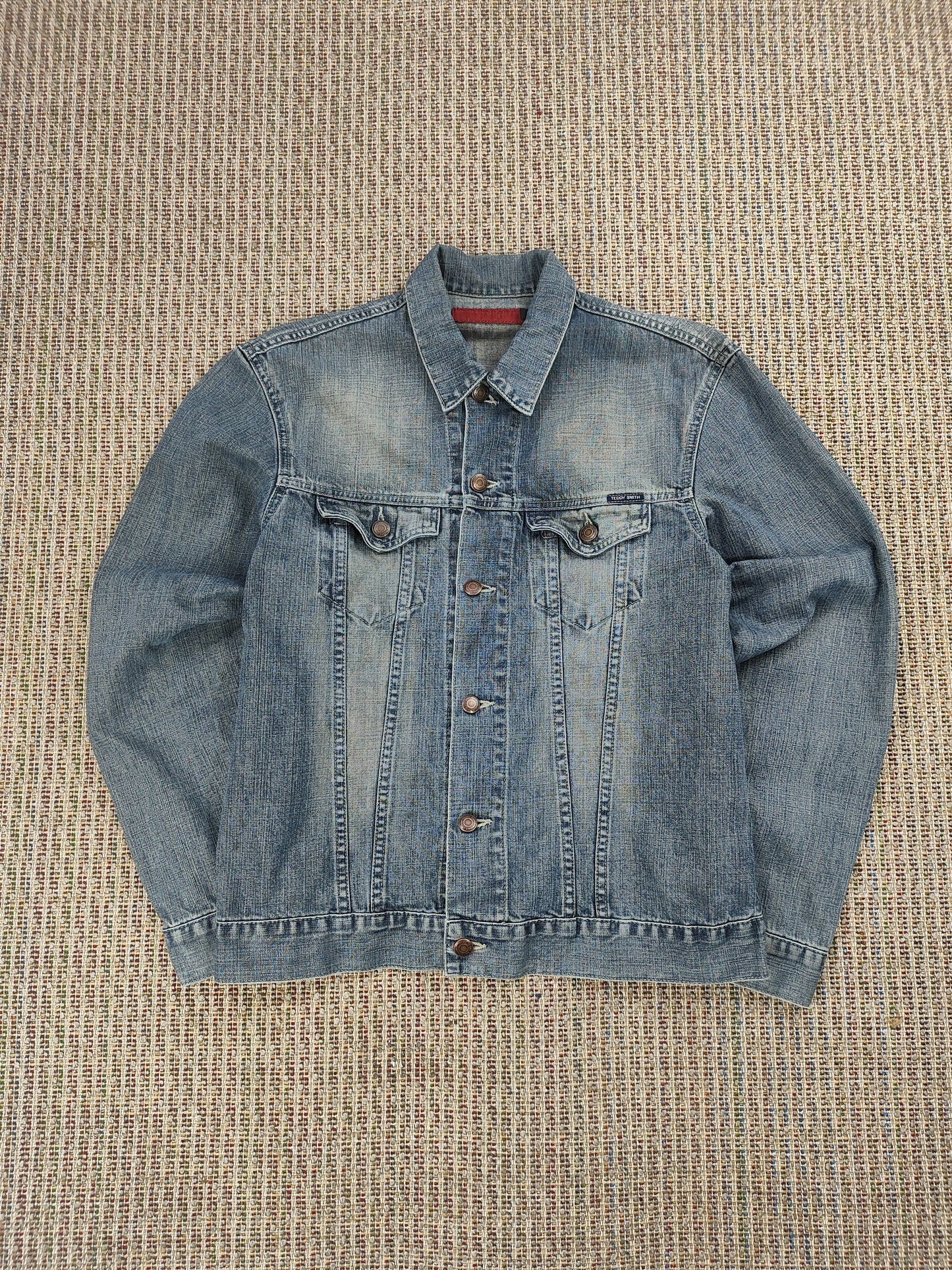 Y2K TEDDY SMITH DENIM JACKET (WOMEN'S M)