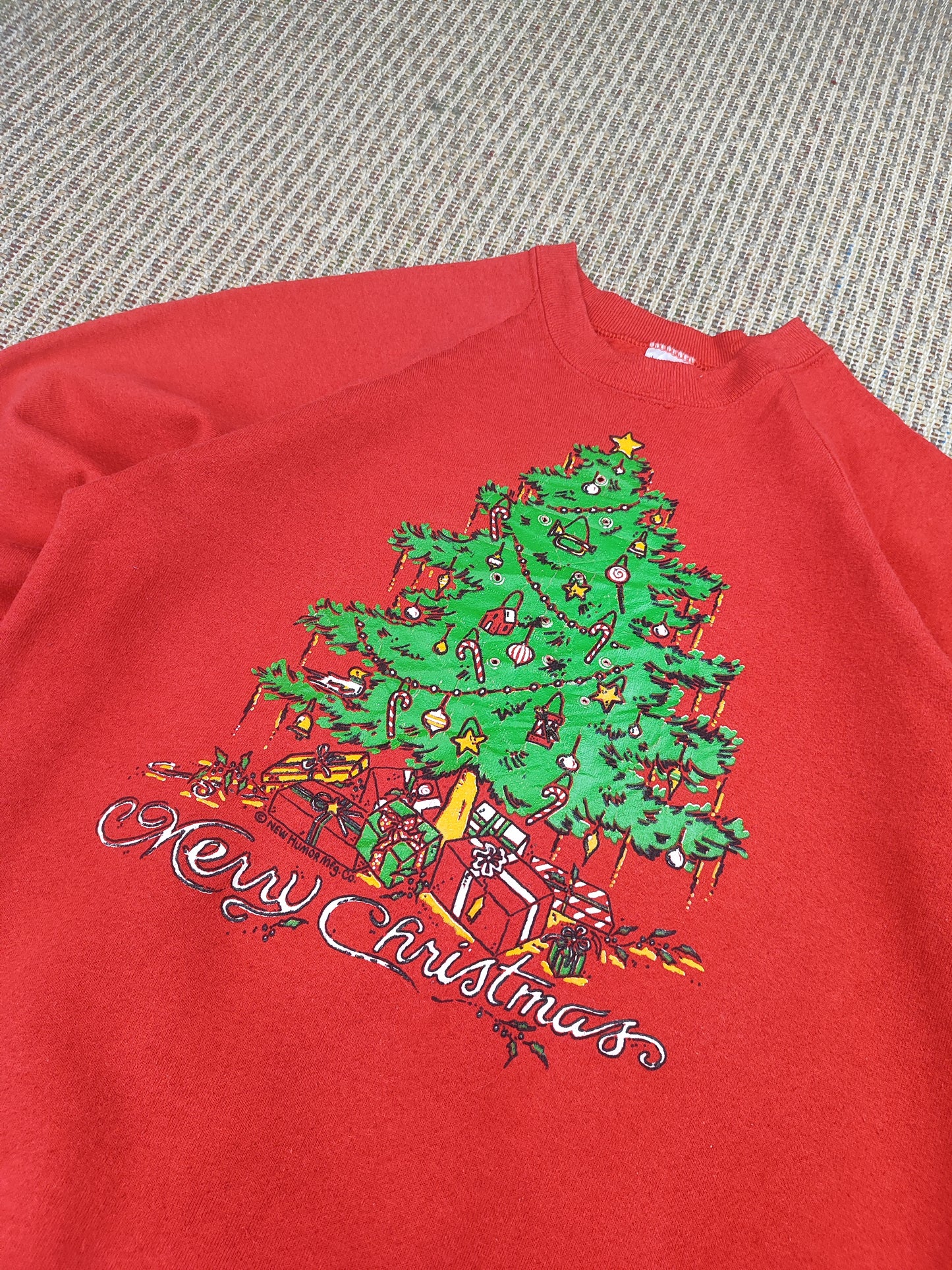 VINTAGE 80S CHRISTMAS SWEATSHIRT (M)