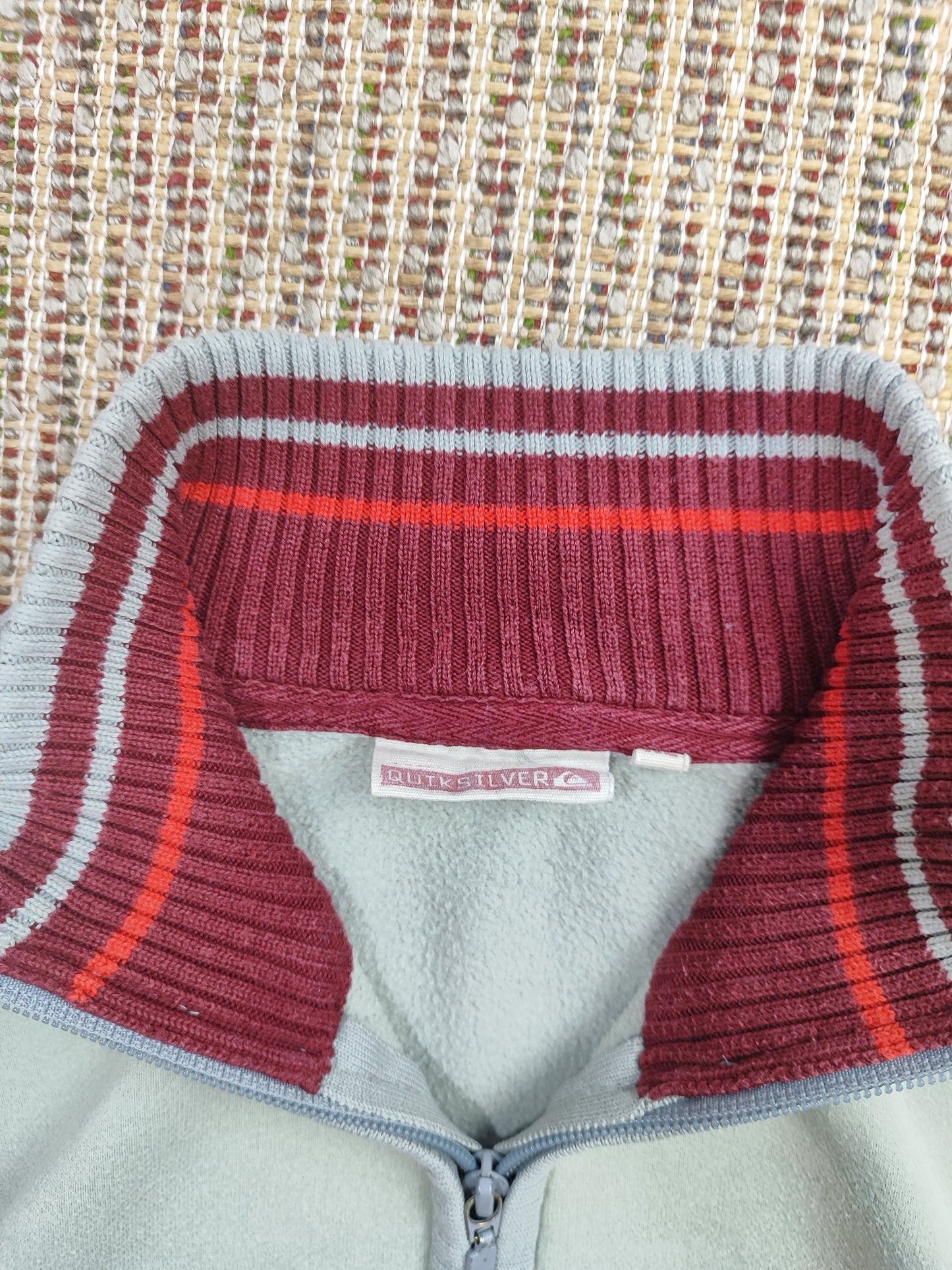 Y2K QUIKSILVER ZIP  SWEATSHIRT (L)