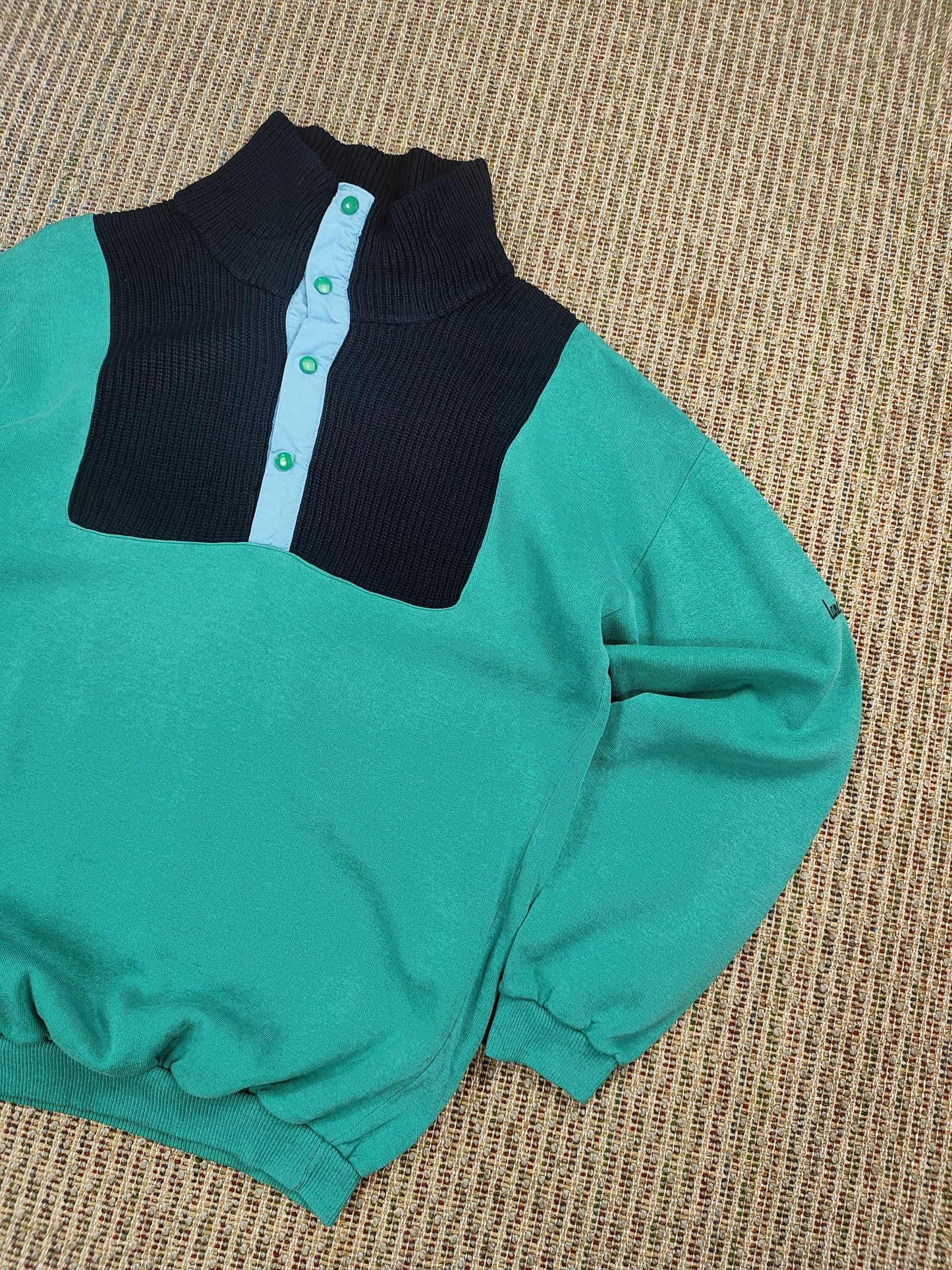 VINTAGE KNIT BLOCK SWEATSHIRT (S)