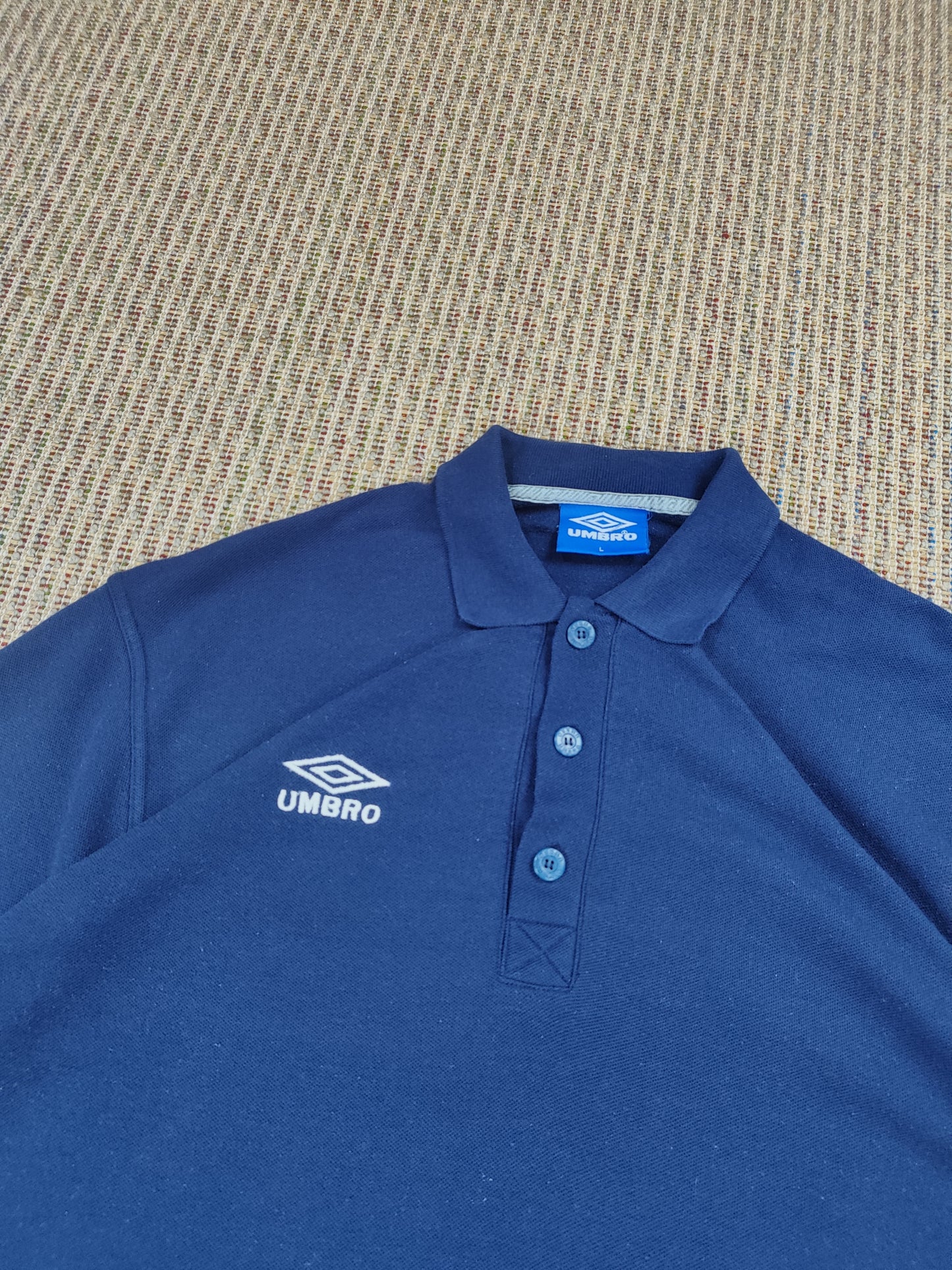 90S UMBRO ESSENTIAL POLO SHIRT (L)