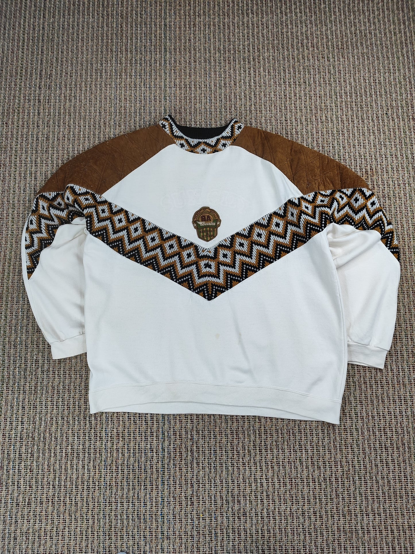 VINTAGE 80S PATTERN SWEATSHIRT