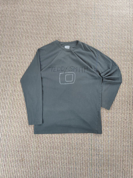 Y2K TEDDY SMITH LONG SLEEVE TEE (M)