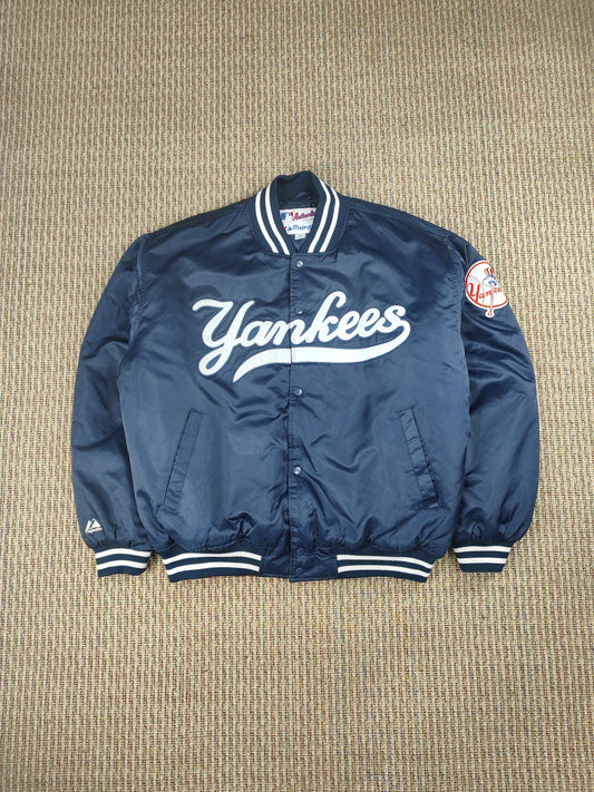 RARE VINTAGE 90S YANKEES SATIN JACKET (L)