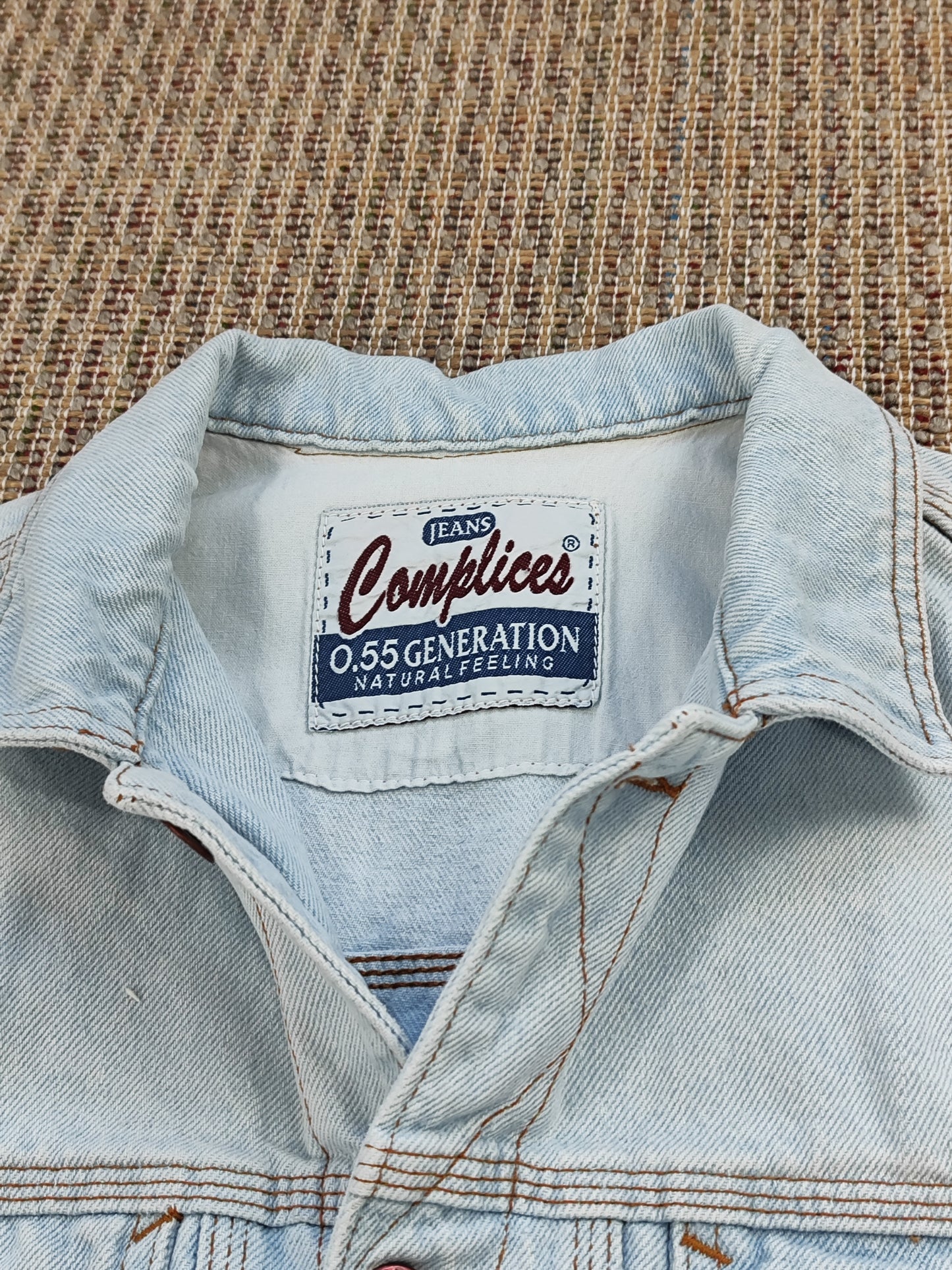 90S DENIM PATCH JACKET (M)