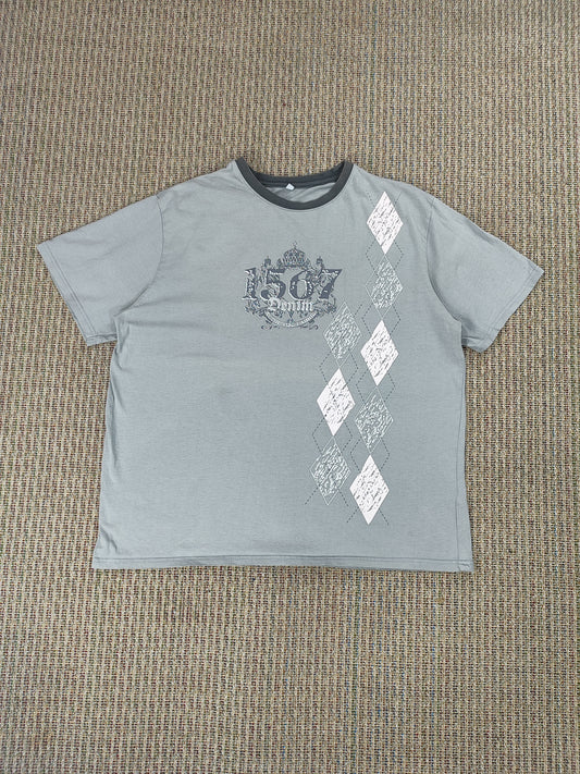 Y2K 'DENIM 1567' GRAPHIC TEE (XXL)