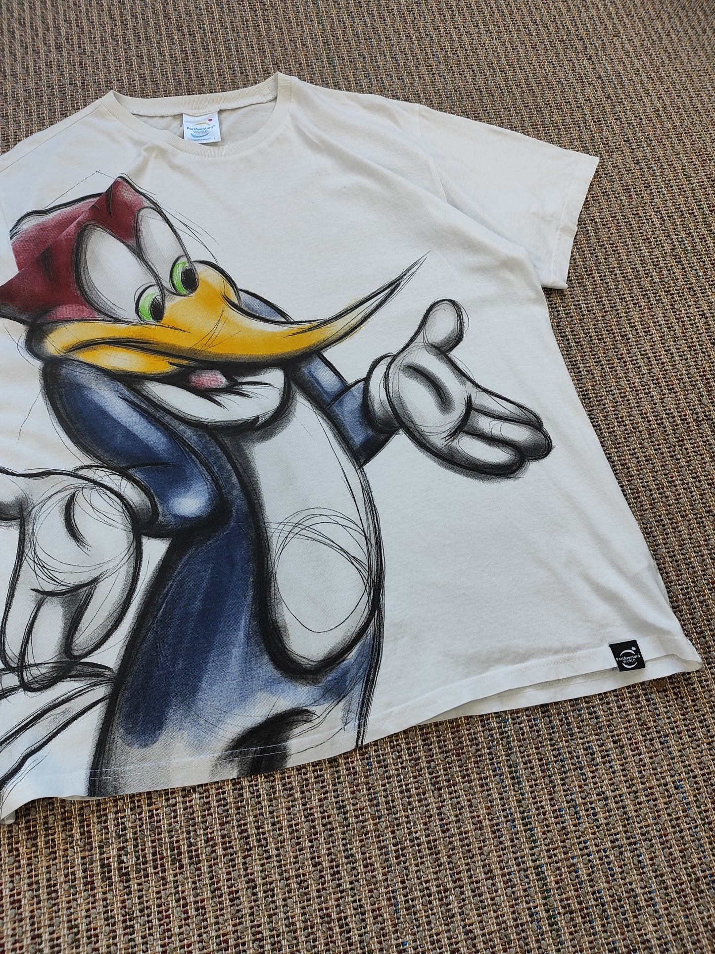 90S BIRD ALL OVER PRINT GRAPHIC T-SHIRT (XL)