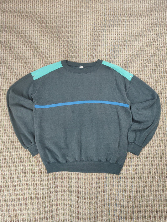 VINTAGE COLOR BLOCK SWEATSHIRT (M)