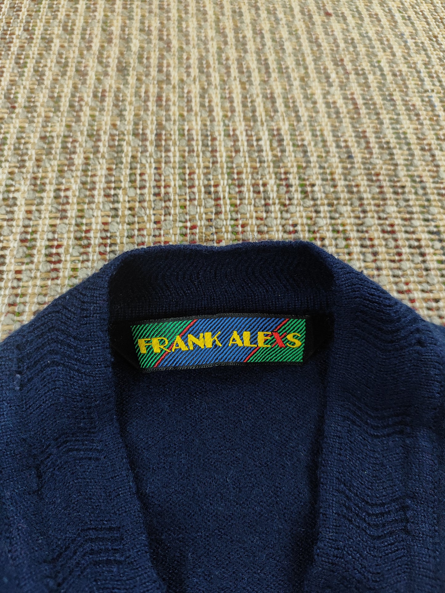 90S KNIT VEST PATTERN JUMPER (WOMEN'S XS)