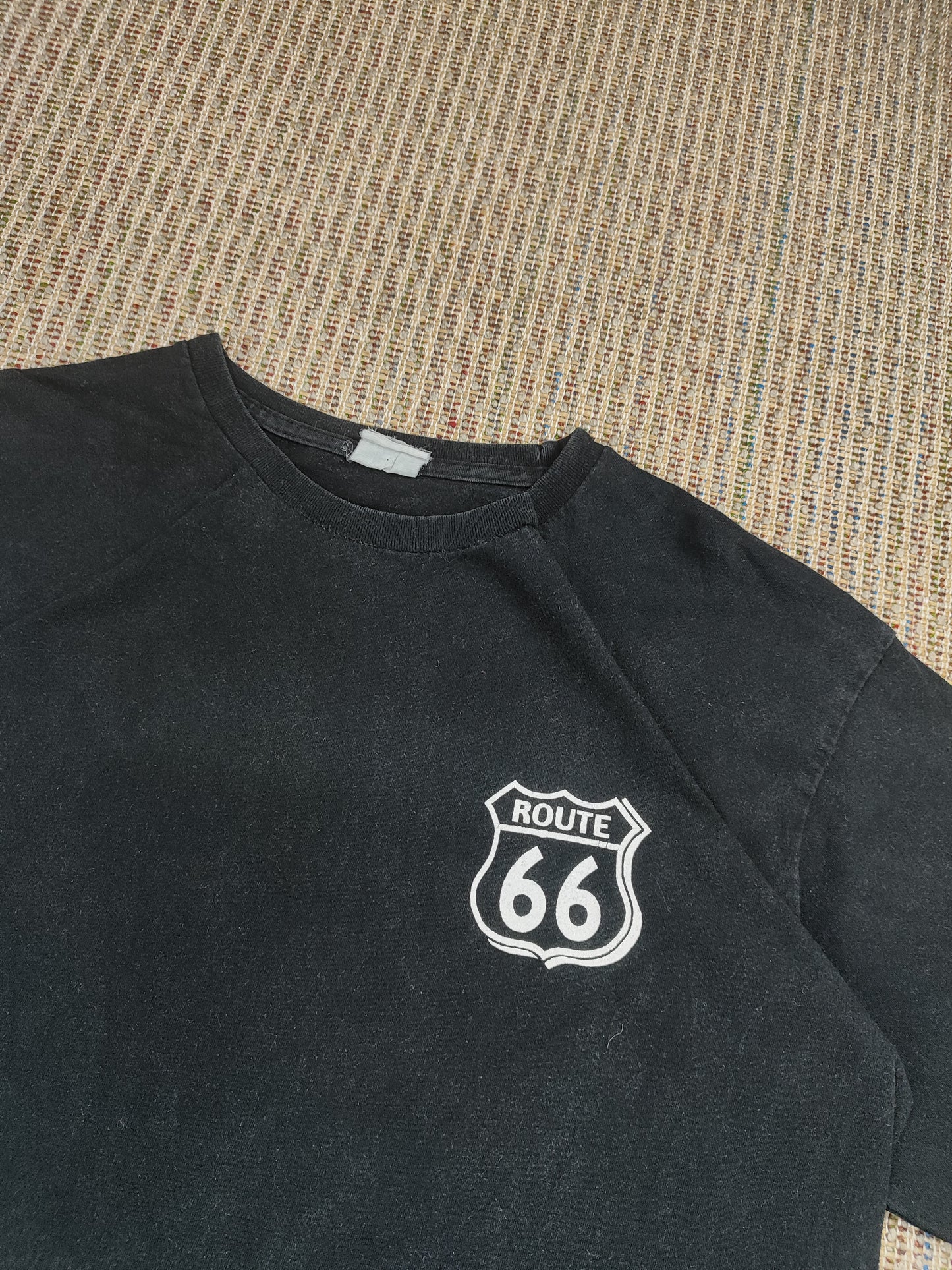 VINTAGE USA ROUTE 66 GRAPHIC T-SHIRT (L)