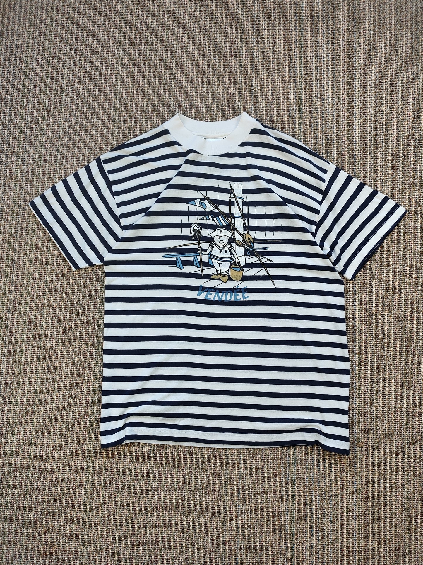 90S GRAPHIC SAILOR T-SHIRT (L)