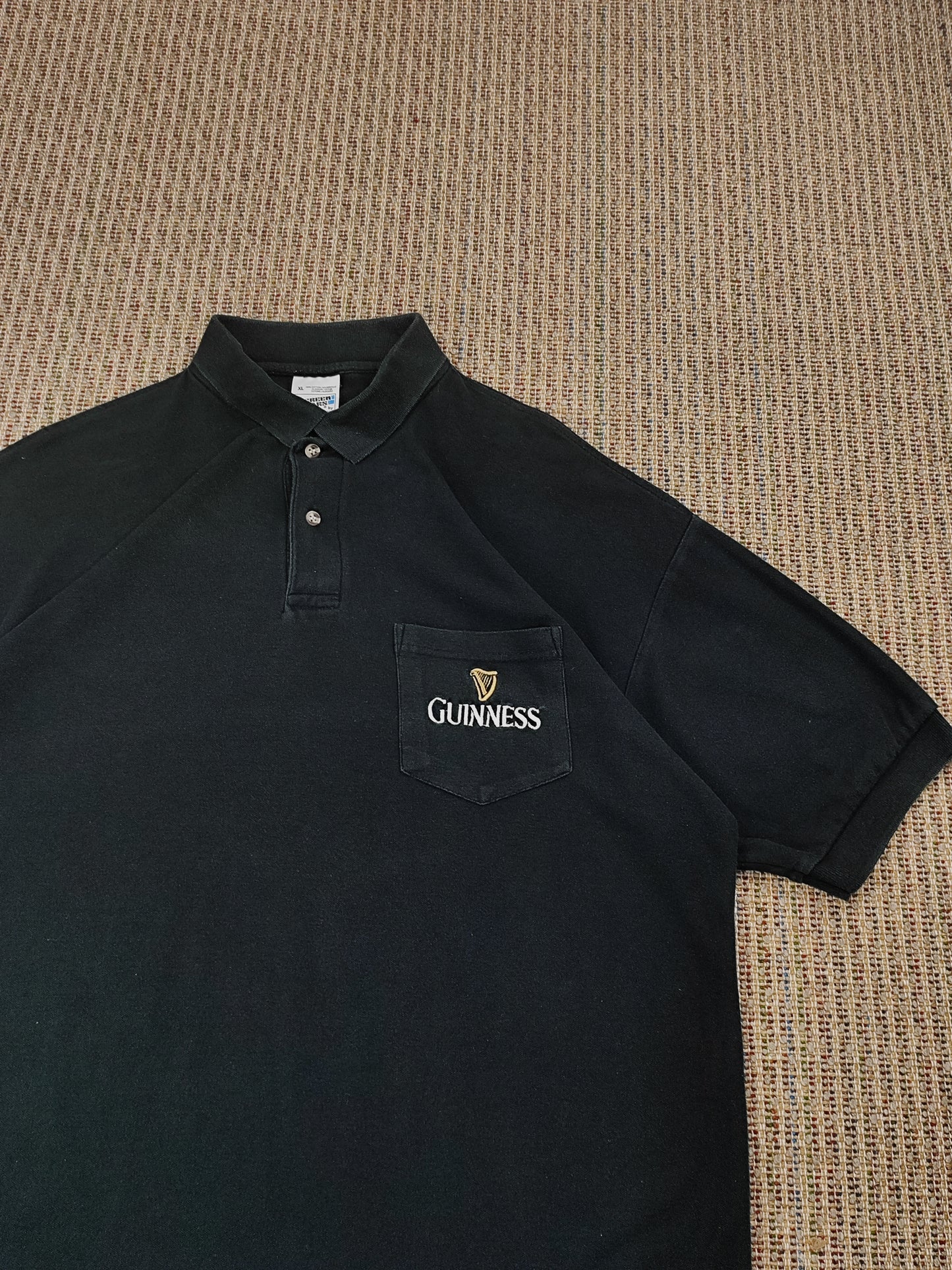 90S GUINNESS POLO SHIRT (XL)
