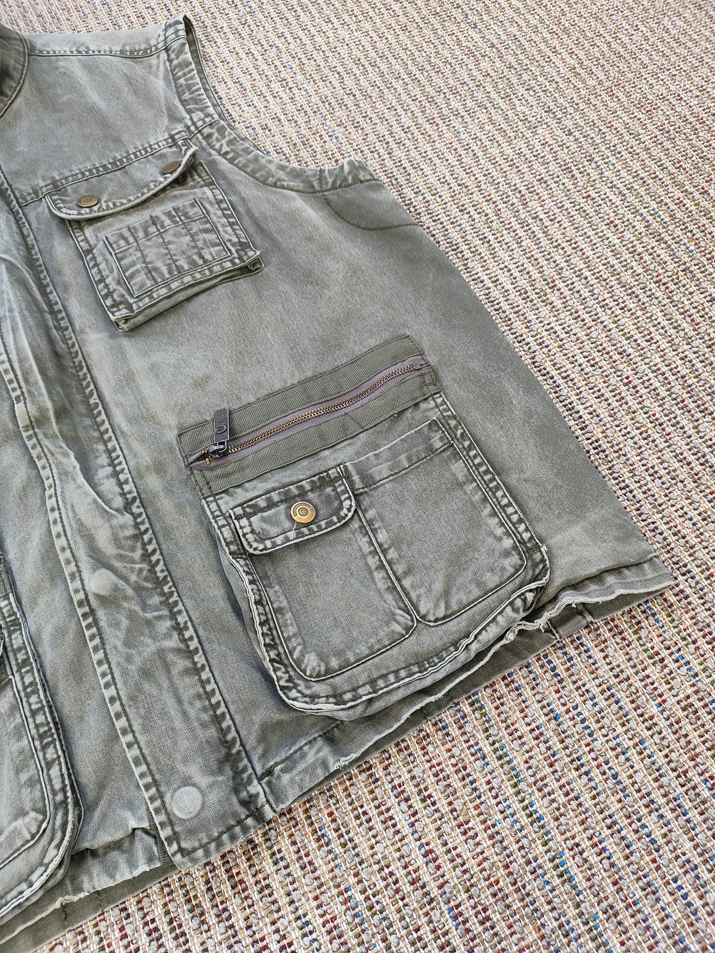 VINTAGE FISHING GILET VEST (L)
