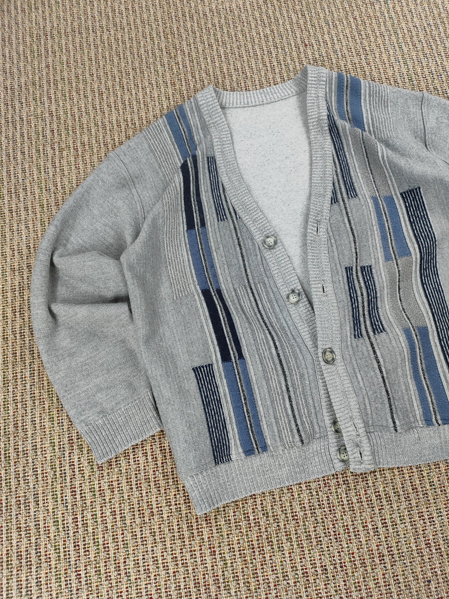 Y2K KNIT PATTERN CARDIGAN (S)
