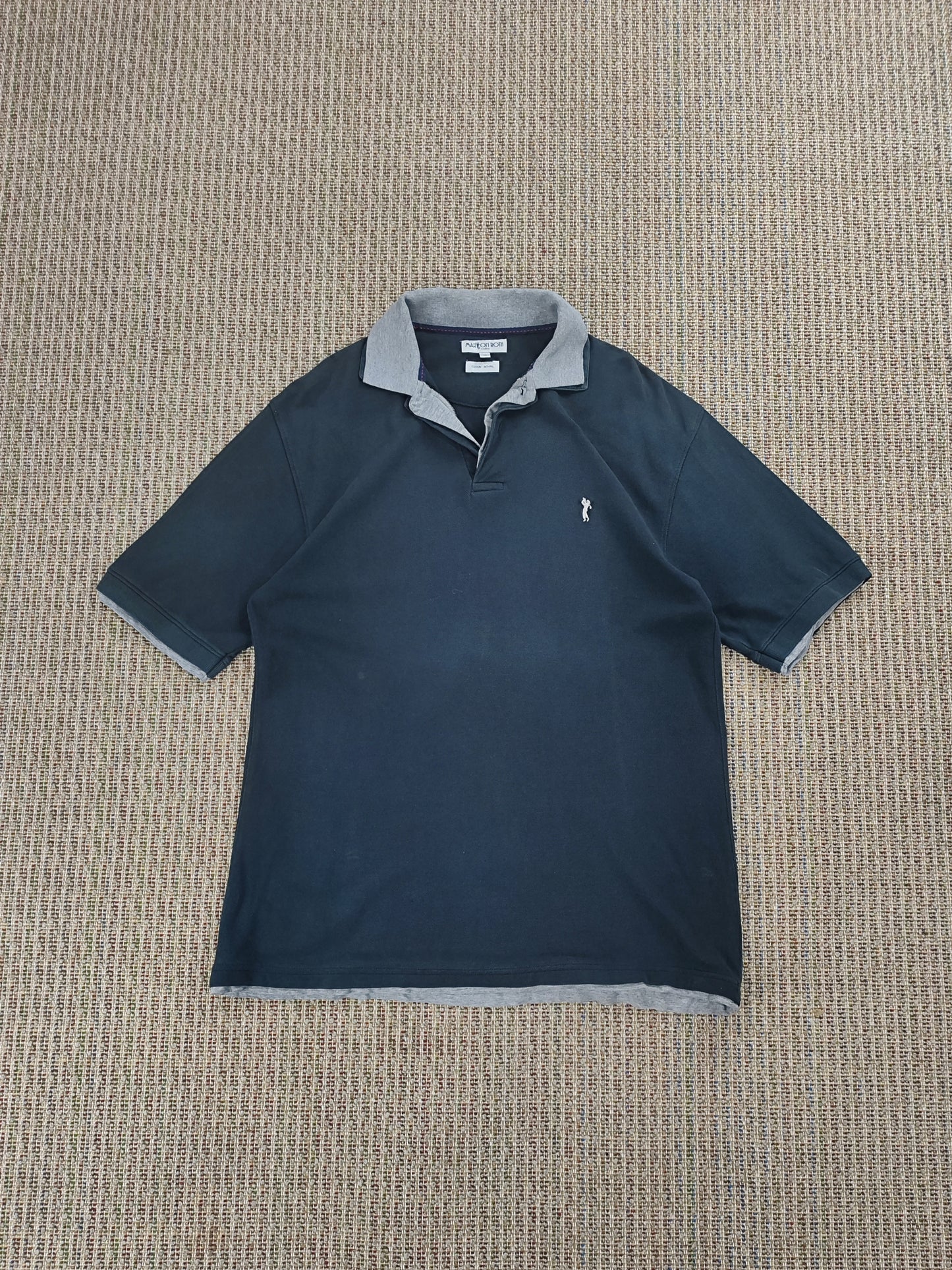 90S DOUBLE LAYER POLO SHIRT (L)