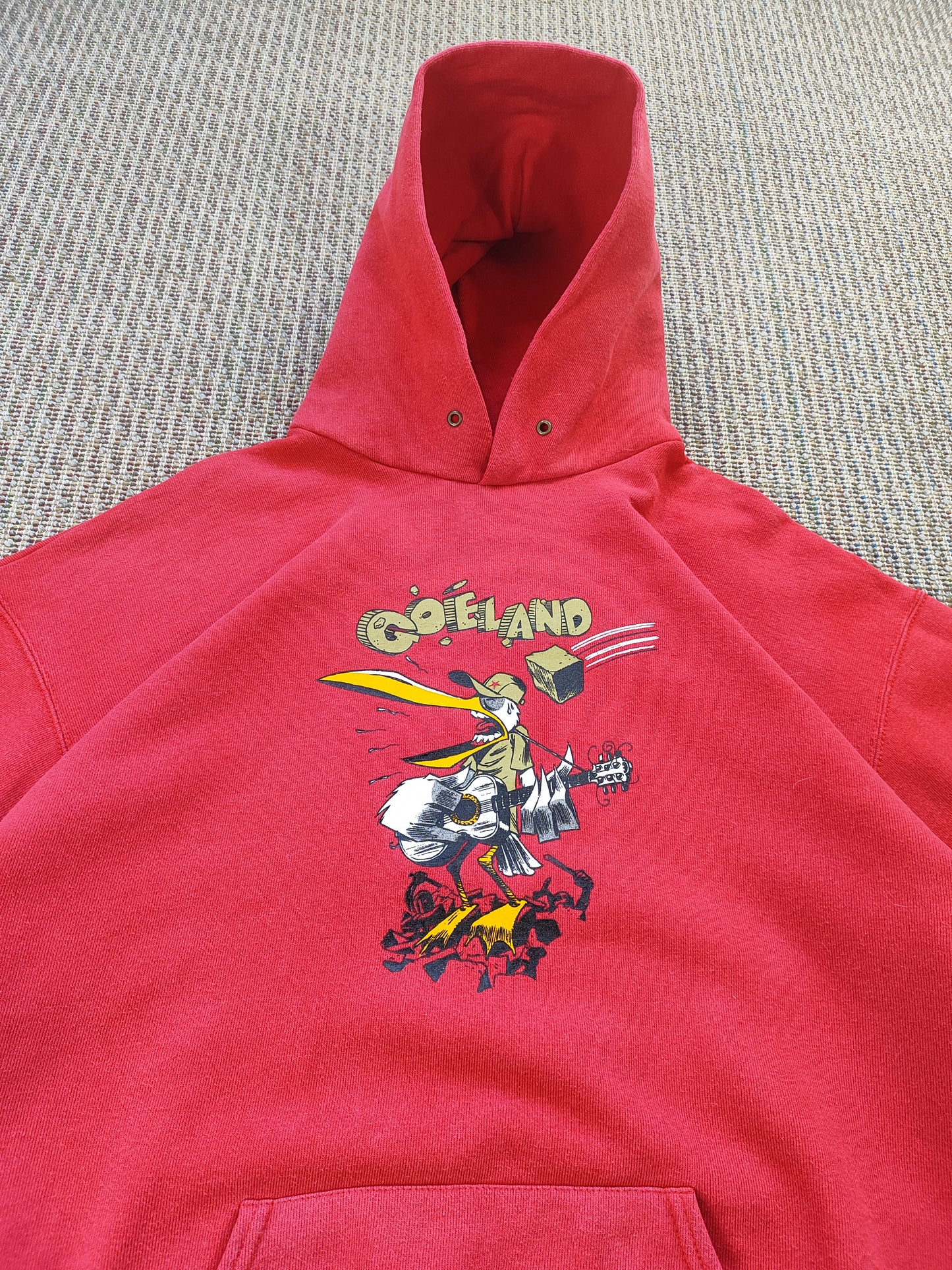 Y2K BIRD GRAPHIC HOODIE (XL)