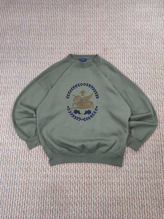 VINTAGE UNICORN SWEATSHIRT EMBROIDERED (M)