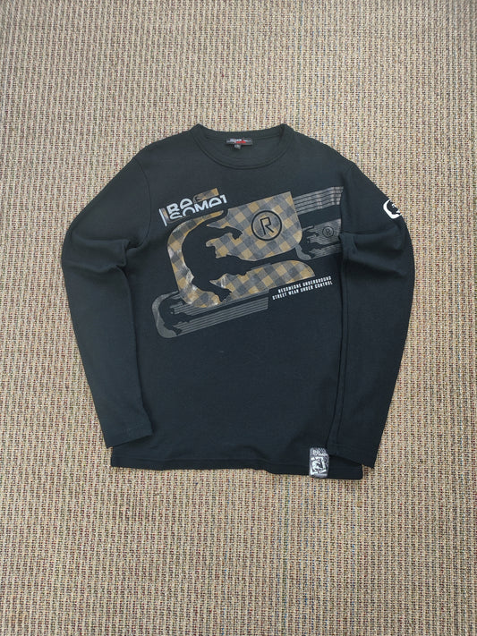 Y2K BESOMEONE LONG SLEEVE GRAPHIC T-SHIRT