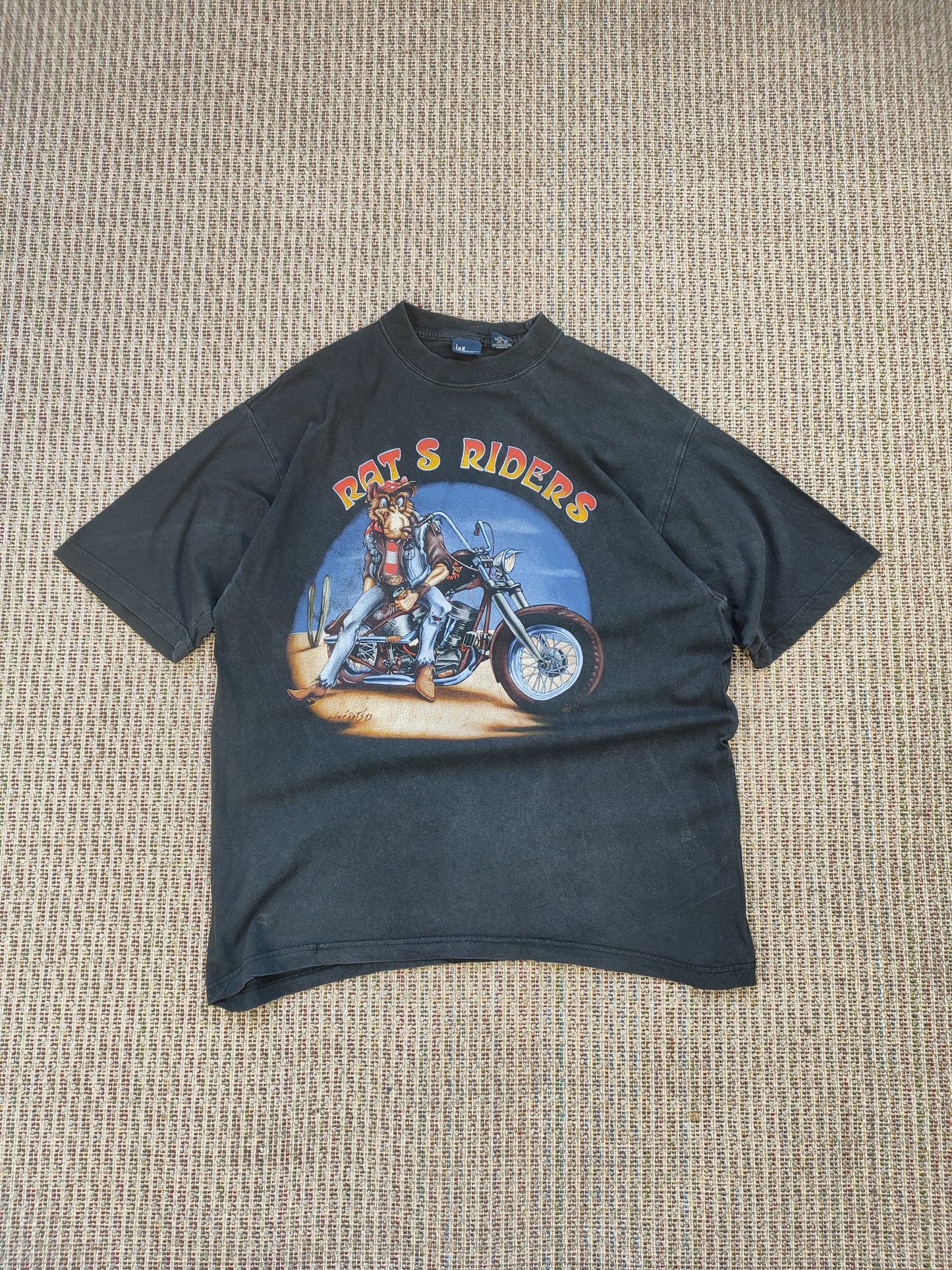 90S RAT RIDERS GRAPHIC T-SHIRT (L)