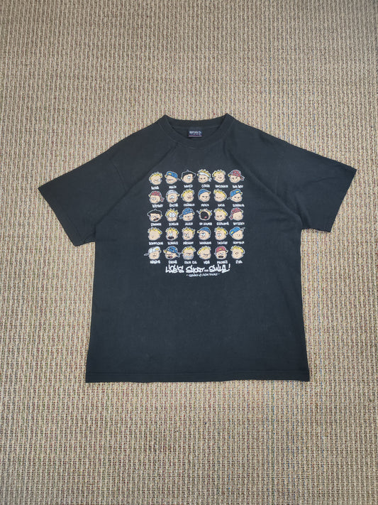 90S SPIRIT CARTOON T-SHIRT (L)