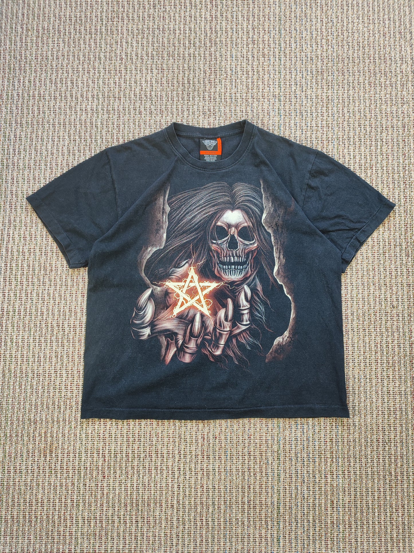 SINGLE STITCH SKELETON GRAPHIC TEE (L)