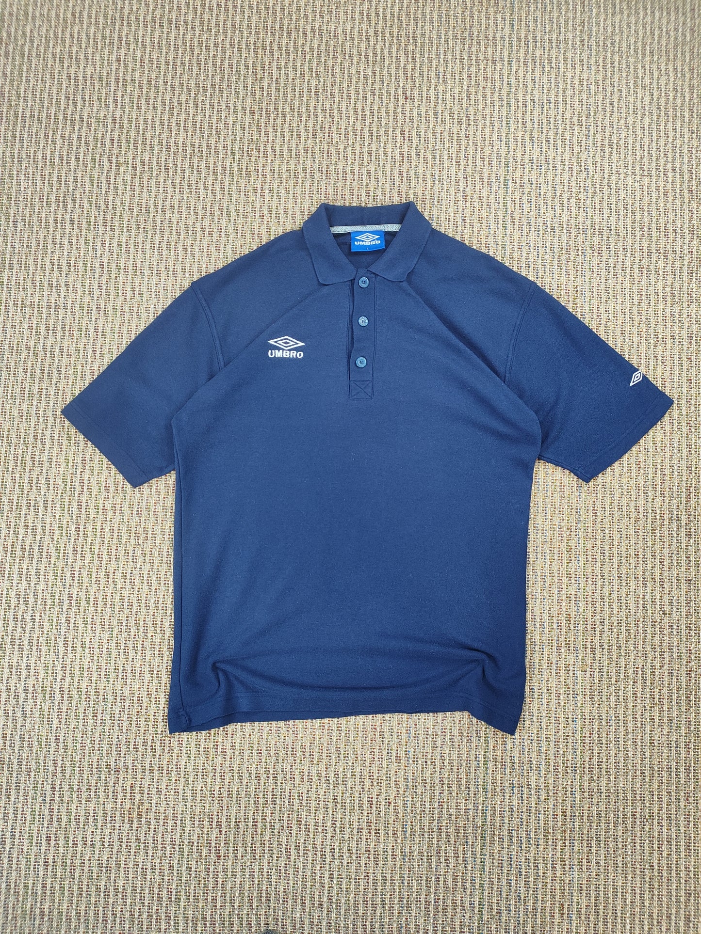 90S UMBRO ESSENTIAL POLO SHIRT (L)