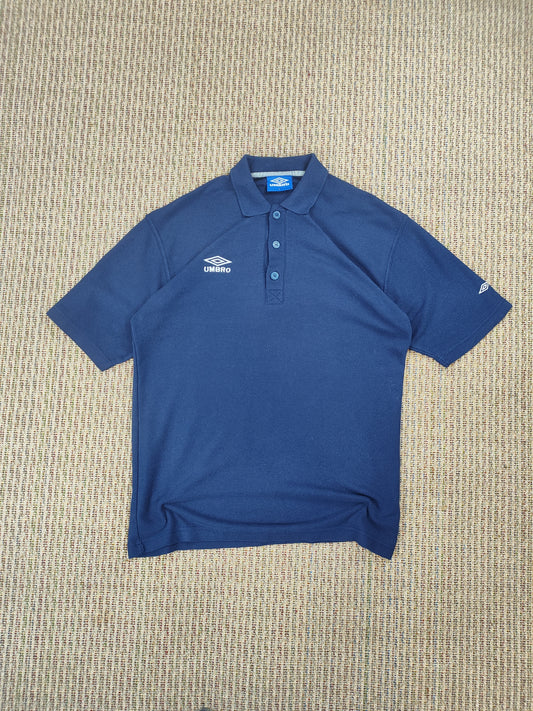 90S UMBRO ESSENTIAL POLO SHIRT (L)