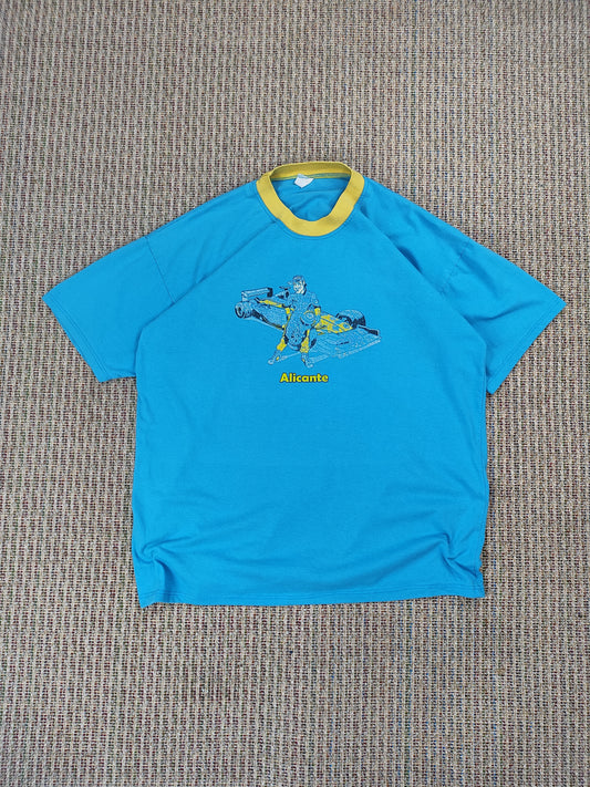 VINTAGE RACE CAR GRAPHIC T-SHIRT (L)