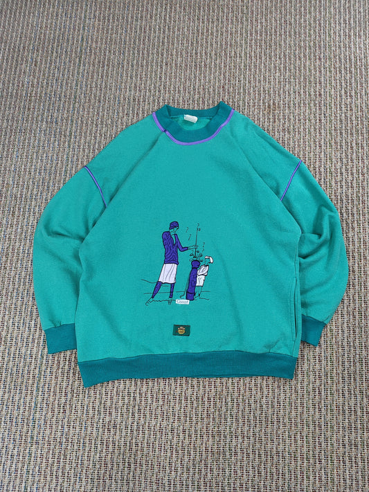 VINTAGE 80S EMBROIDERED SWEATSHIRT (S)